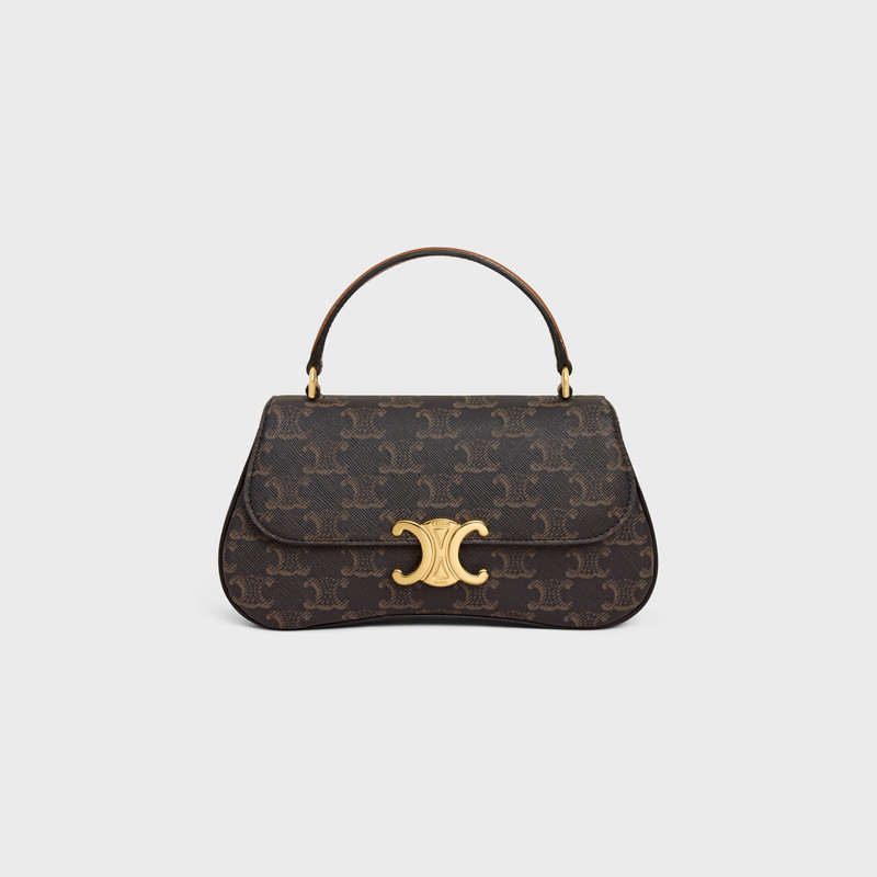 TEEN CELINE LOLA in Triomphe Canvas and Calfskin 1