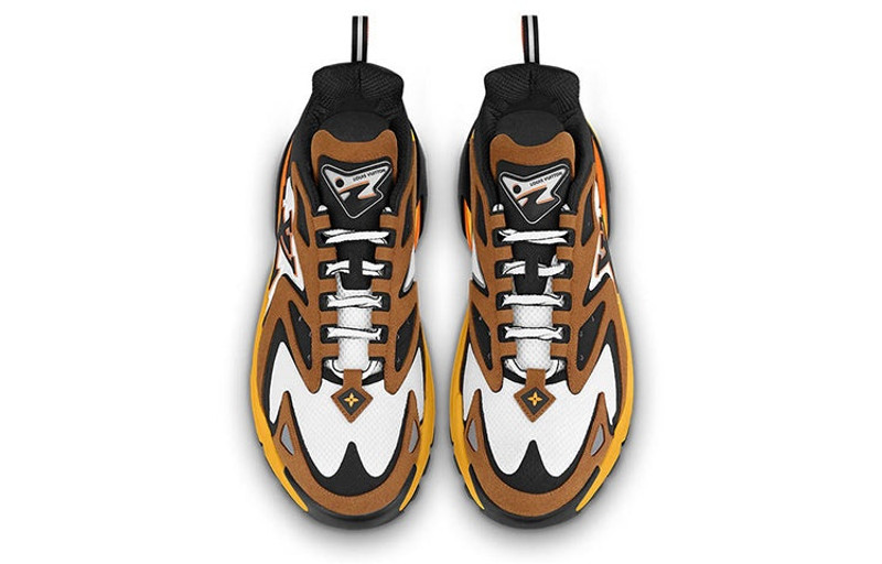 Louis Vuitton LOUIS VUITTON Runner Tatic Sneakers 'Orange White Brown' 1A9BNT outlook