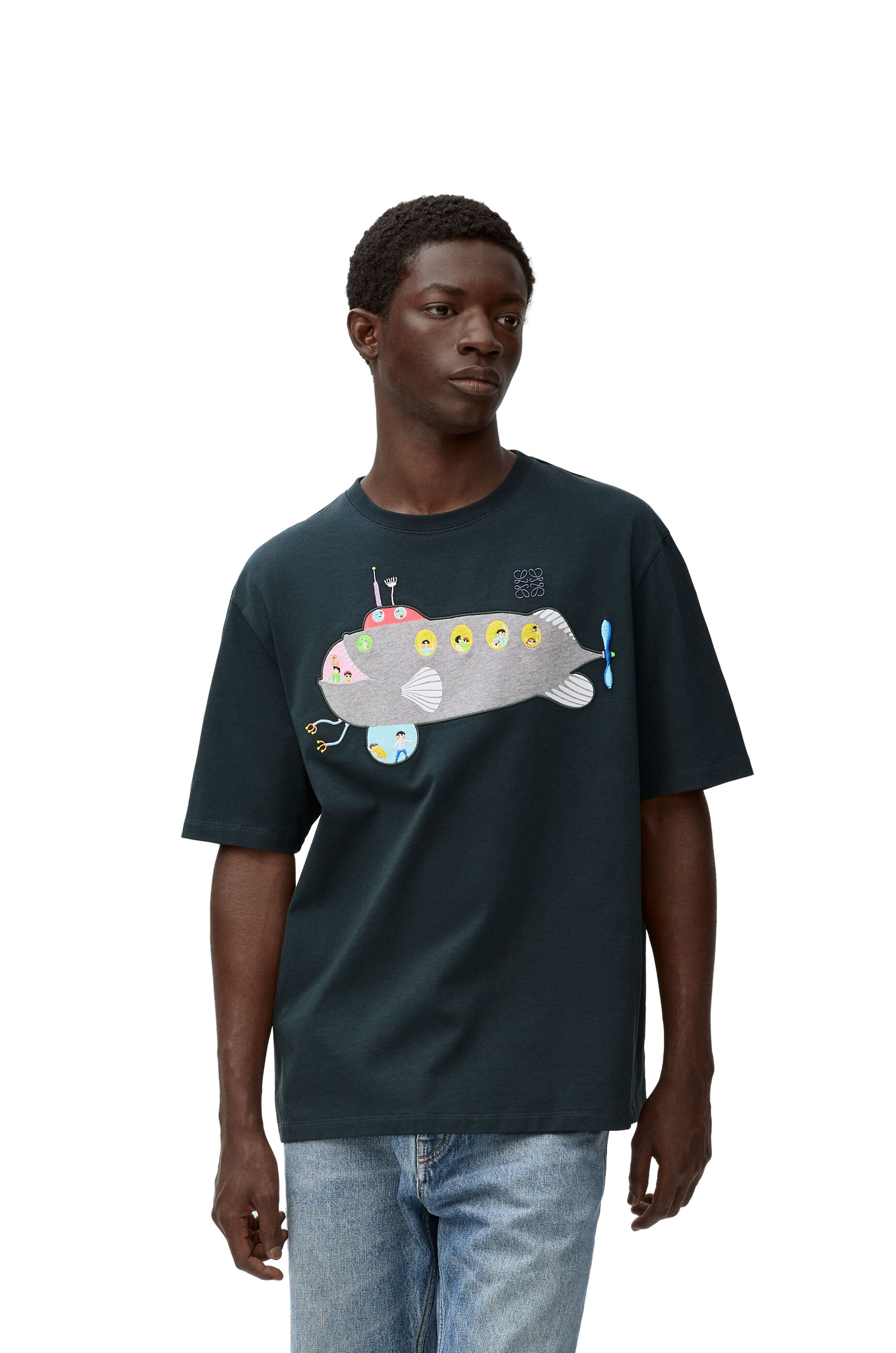 Loose fit T-shirt in cotton - 3
