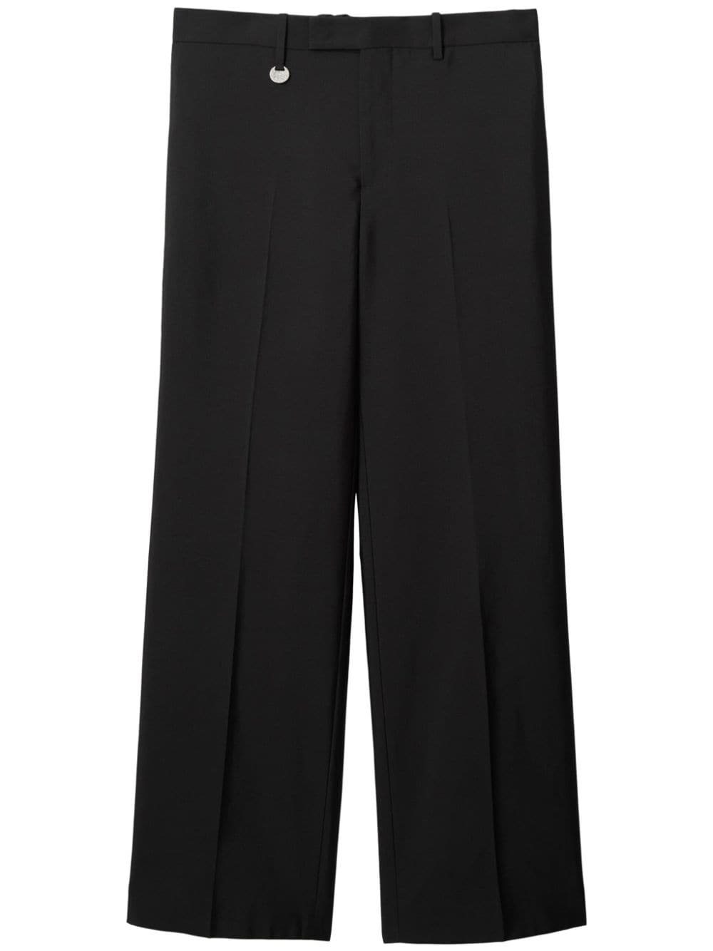 straight-leg wool-blend trousers - 1