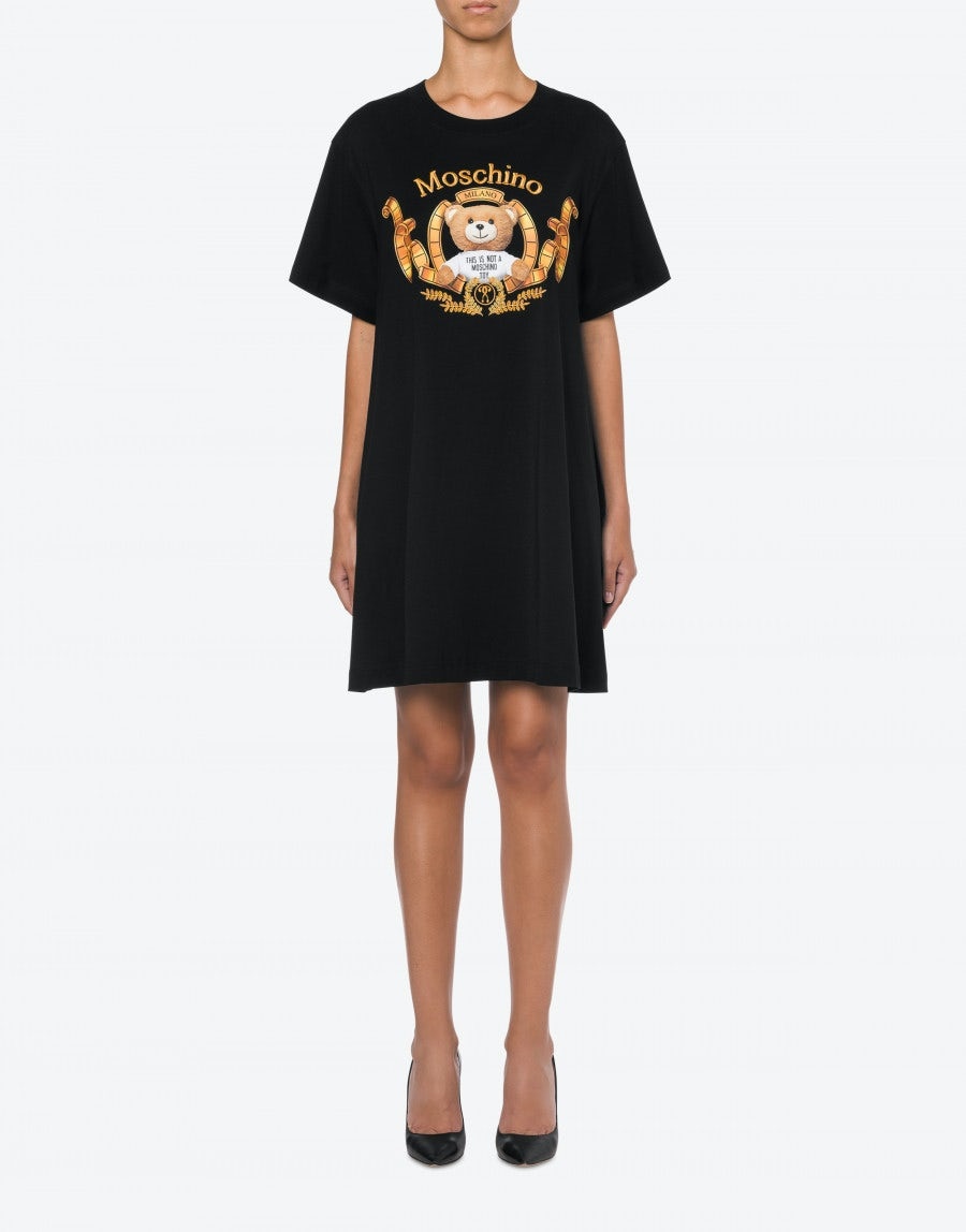 MOSCHINO TEDDY BEAR COTTON JERSEY DRESS - 2