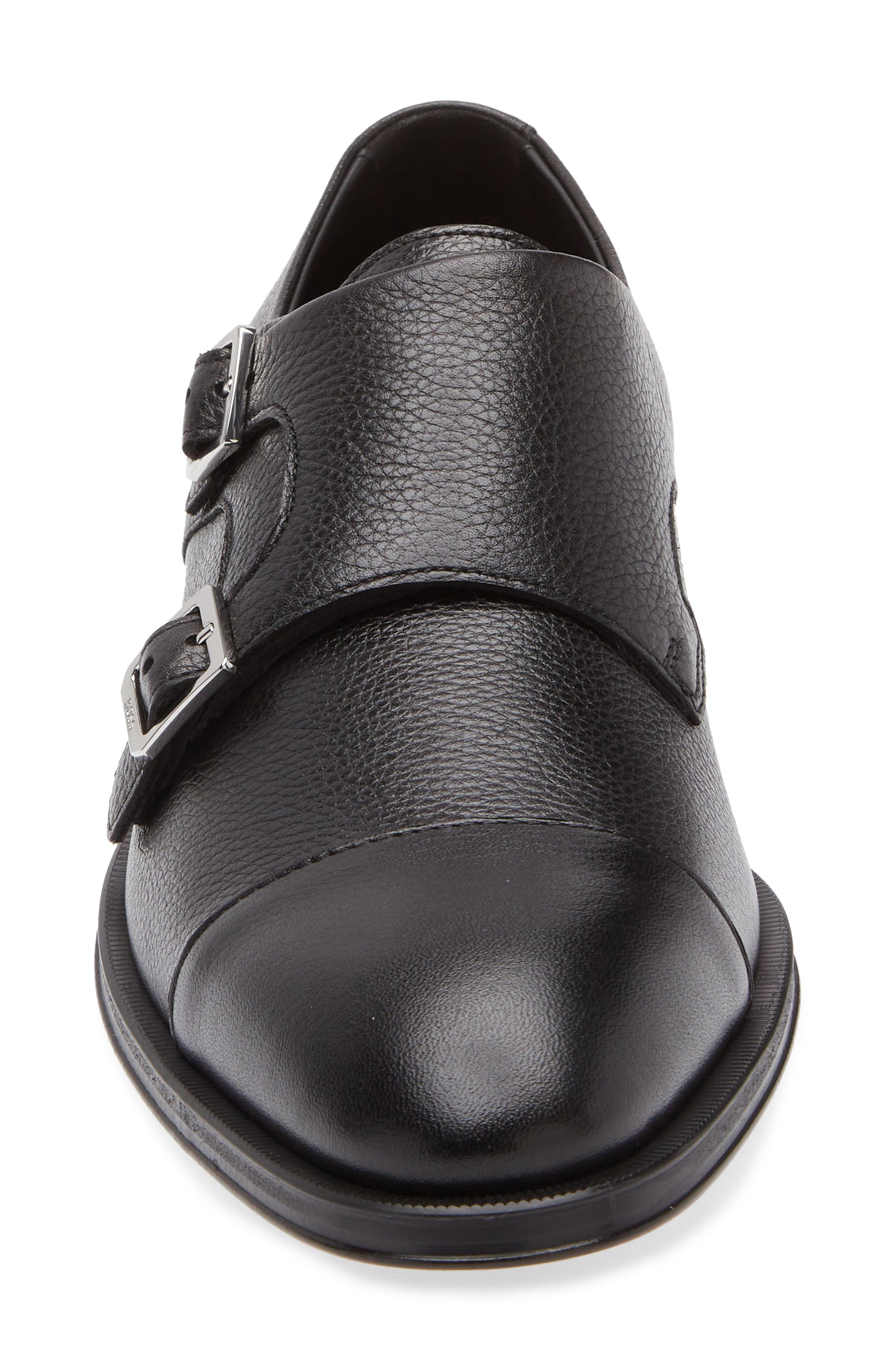 BOSS Derrek Double Monk Strap Shoe in Black at Nordstrom - 4