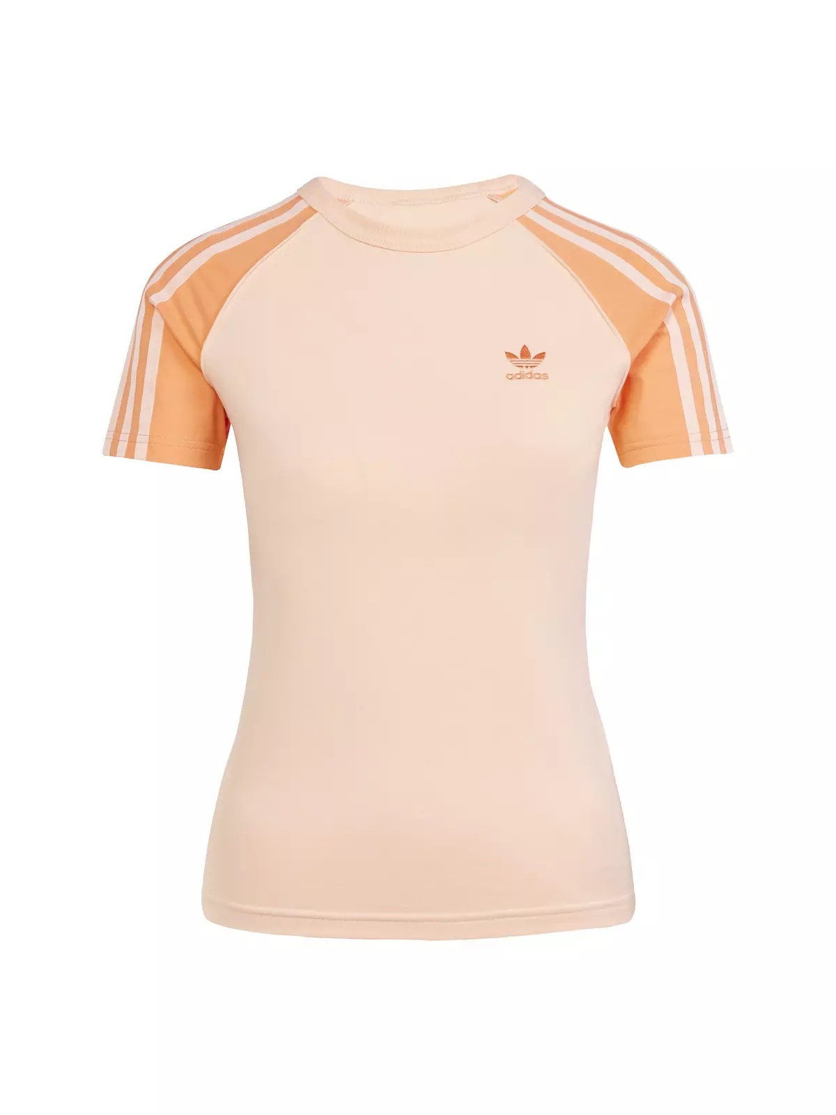 Originals Women's Adicolor 3-Stripes Raglan Slim T-Shirt -Pink - 6
