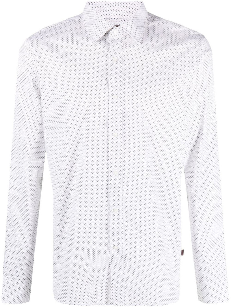 Ls Spread Mosaic Star stretch-cotton shirt 1