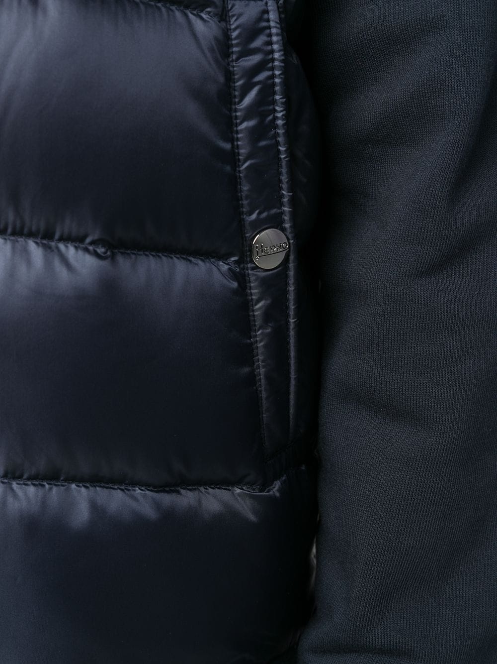 padded panel high neck jacket - 5