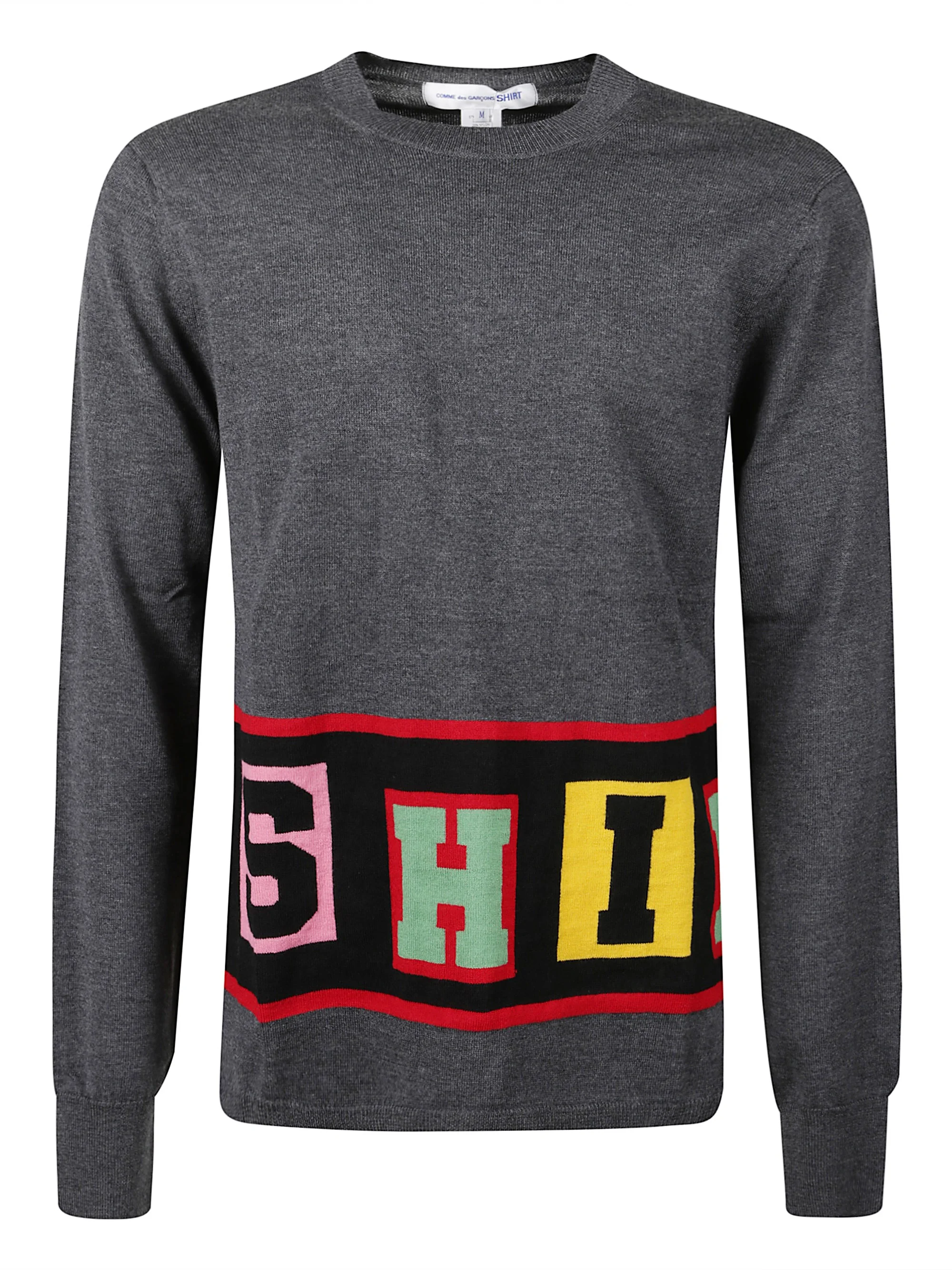Crew neck sweater with writing - 1