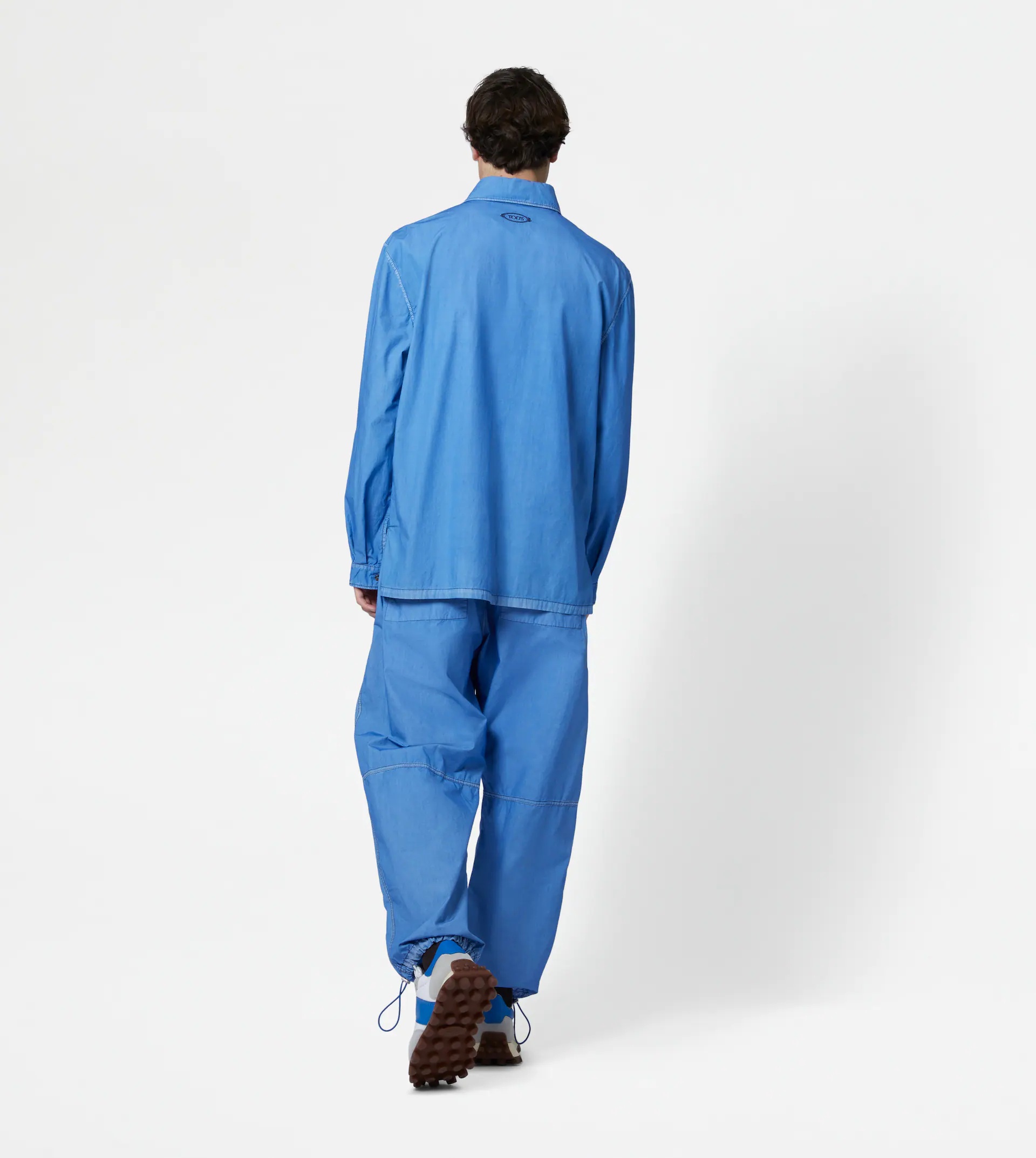 GARMENT-DYED OVERSHIRT - LIGHT BLUE - 3