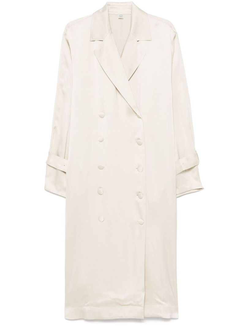Straight Satin Trench Coat 1