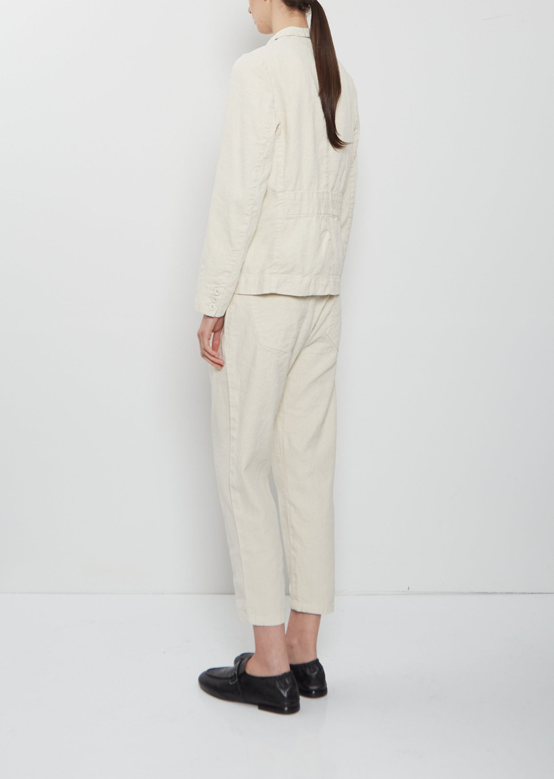 pas de calais Linen Cotton Tailored Jacket — Ivory outlook
