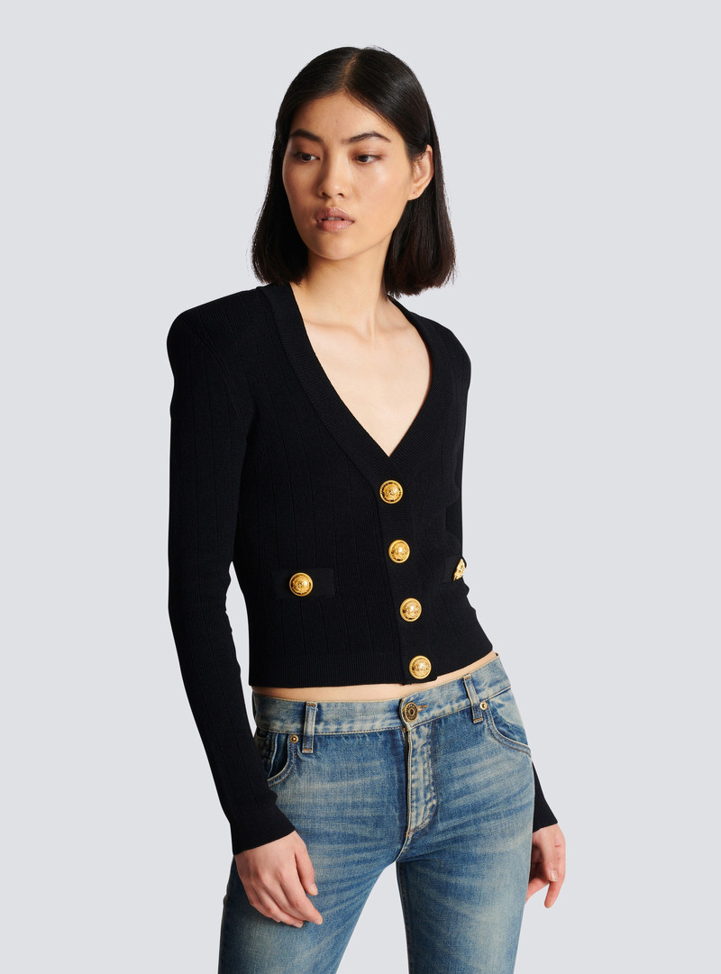 Buttoned knit cardigan 6