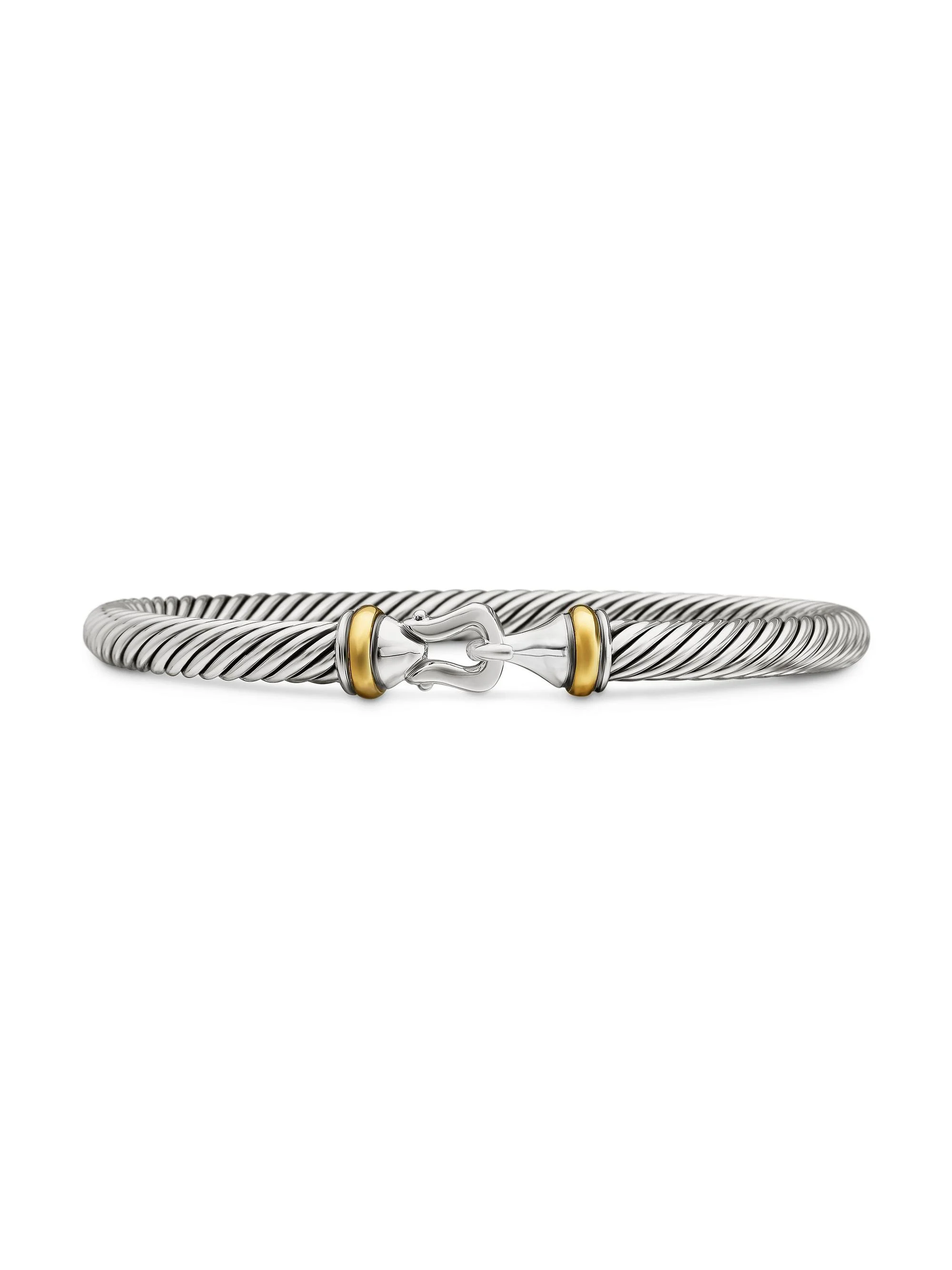 Women's Buckle Classic Cable Bracelet in Sterling Silver - Silver - 1