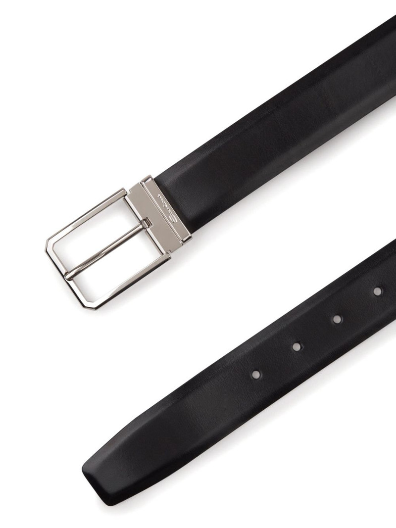 Santoni leather belt outlook