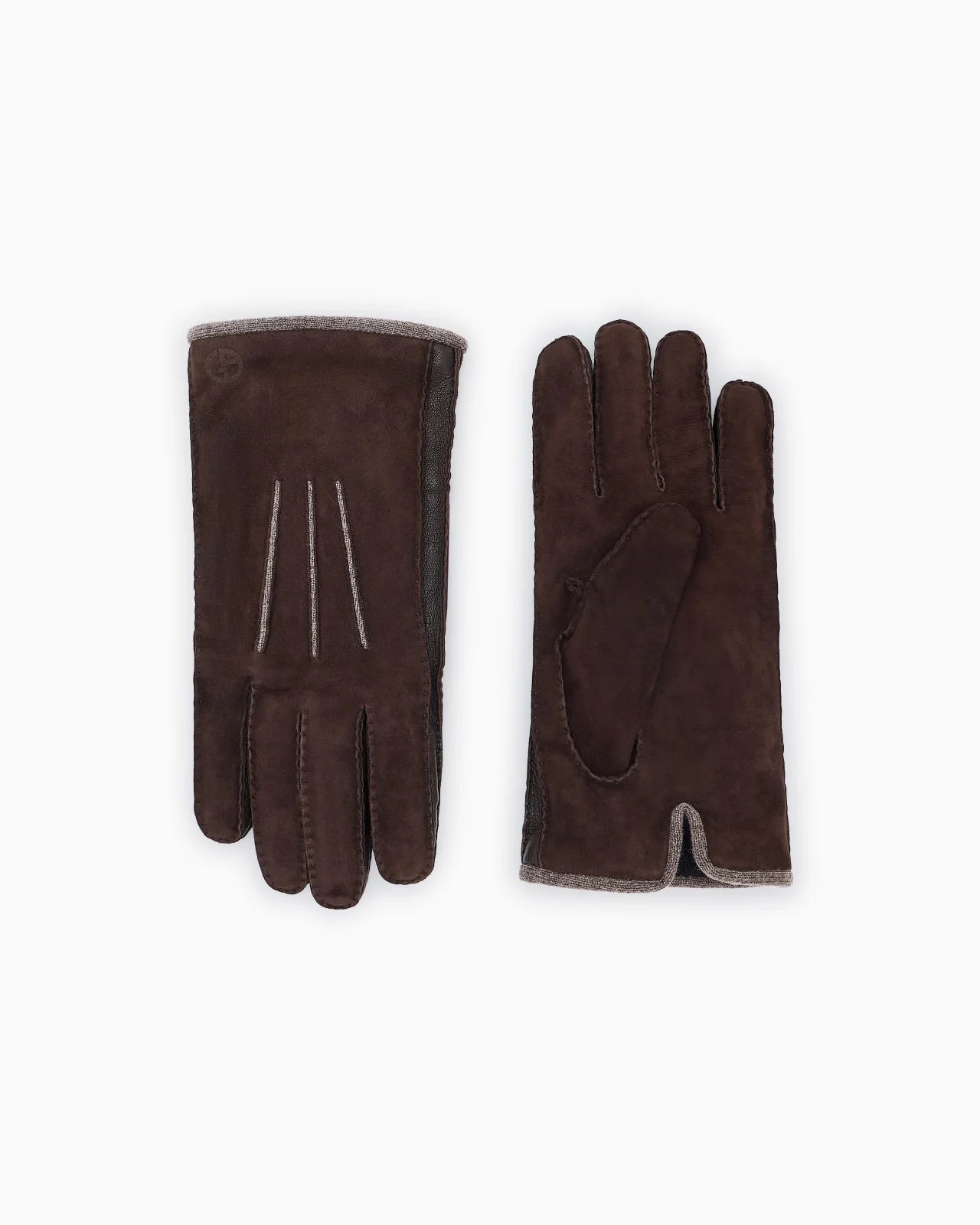 GLOVE IN SUEDE WITH CASHMERE LINING - 1