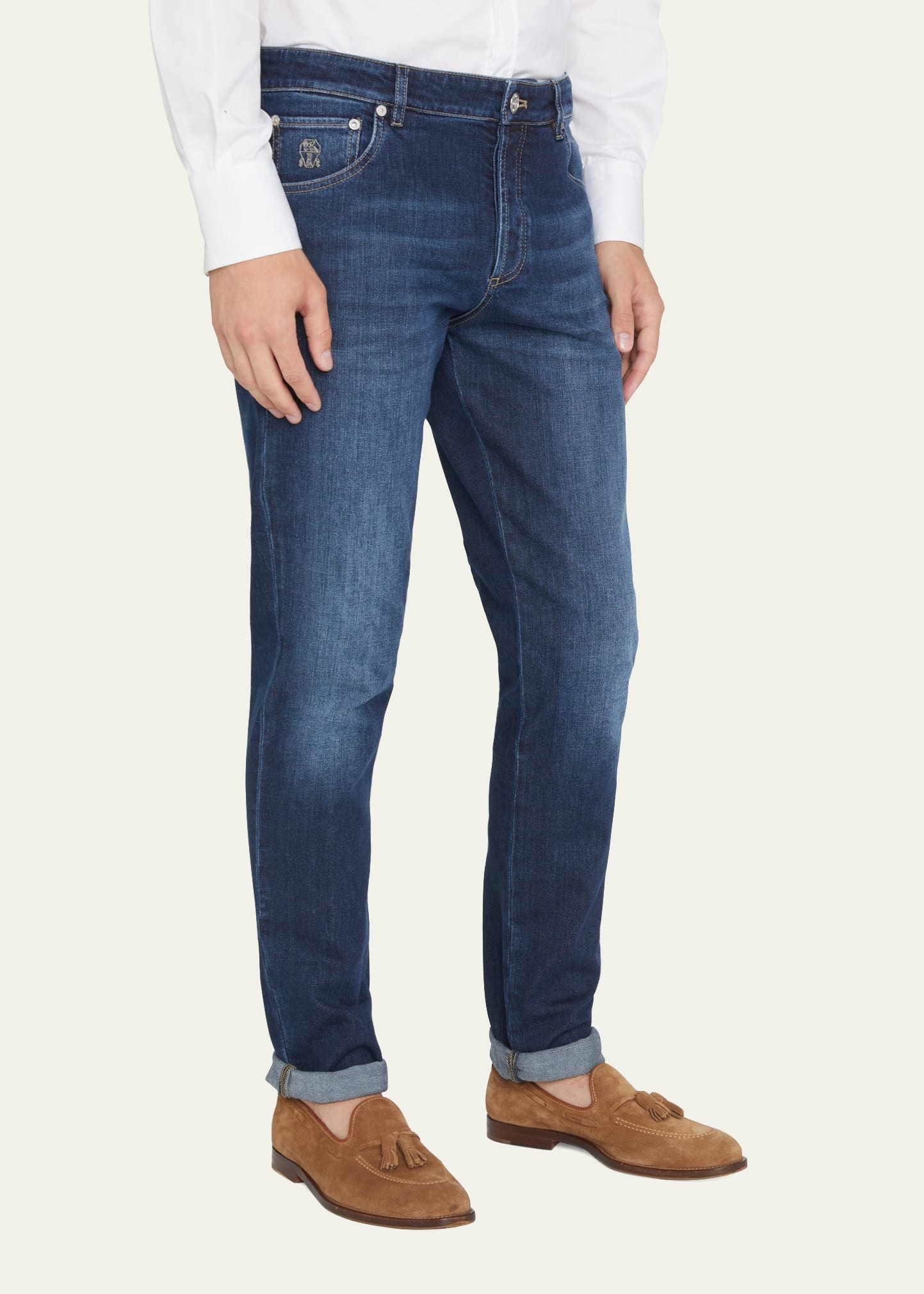 Men's 5-Pocket Denim Jeans - 4