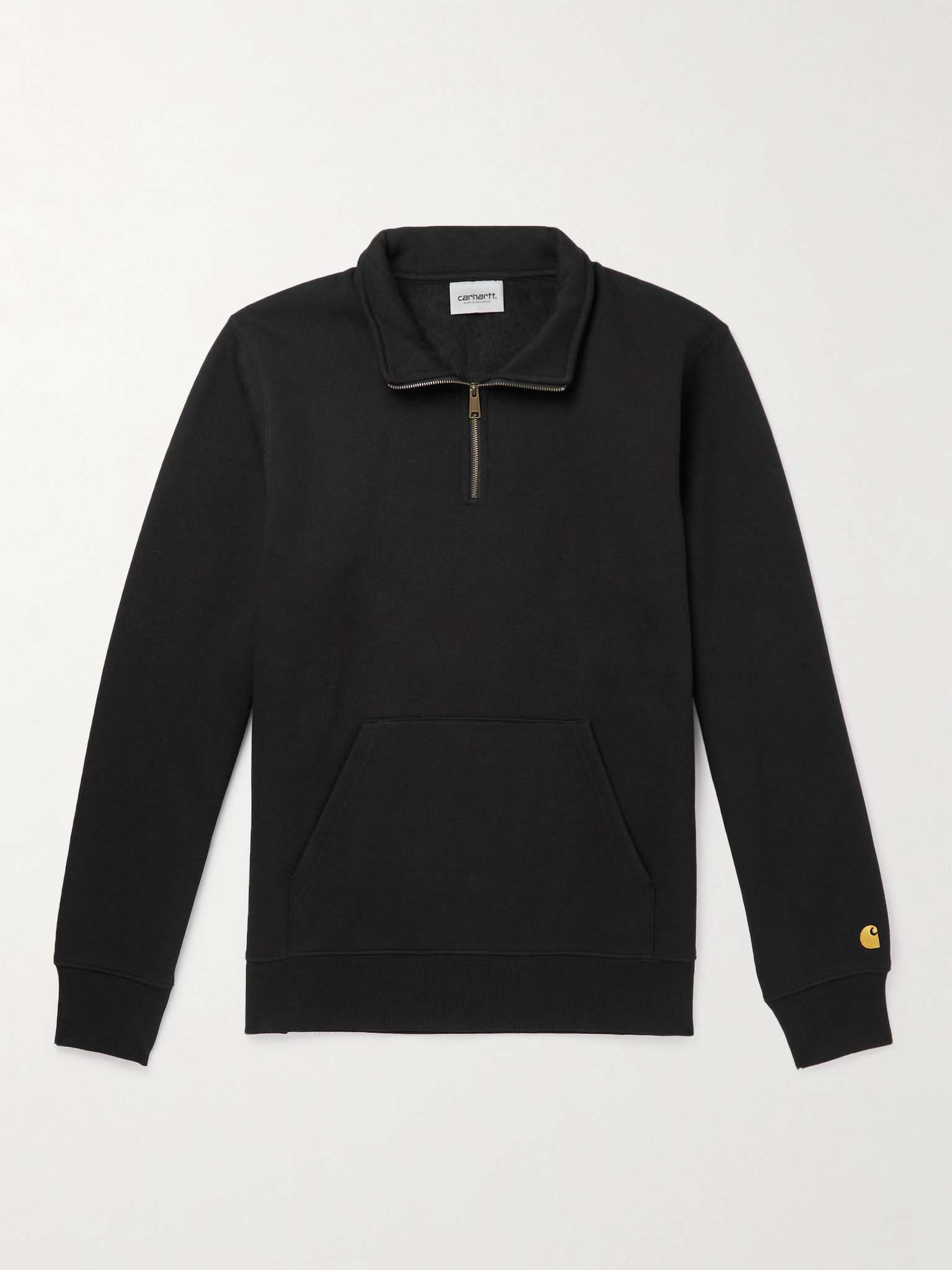 Chase Logo-Embroidered Cotton-Blend Jersey Half-Zip Sweatshirt - 1