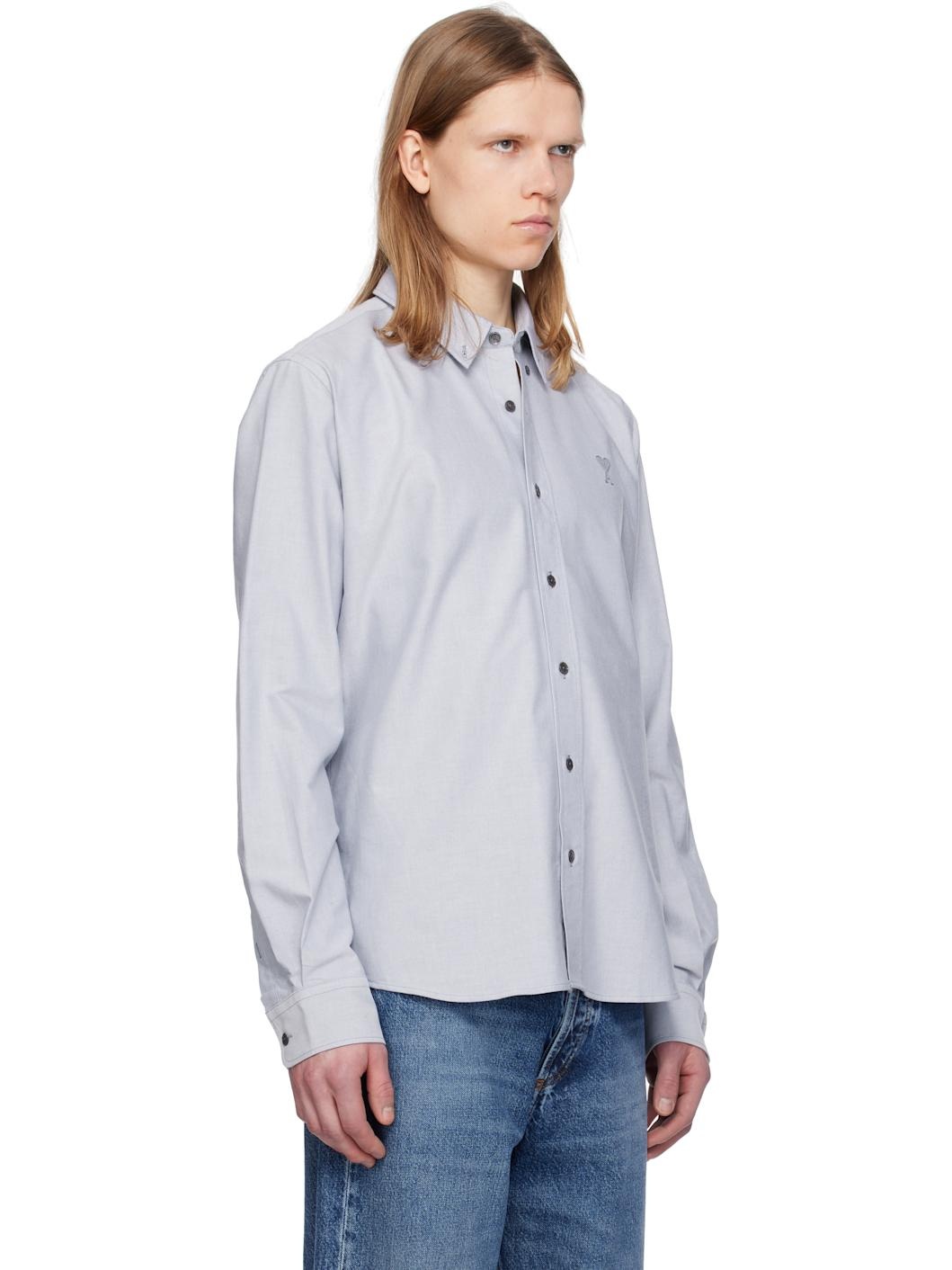 Blue Cotton Button-Down Ami de Coeur Shirt - 2