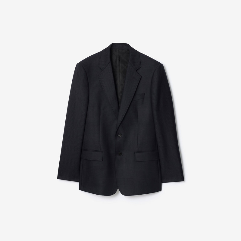 Check Wool Tailored Jacket 1