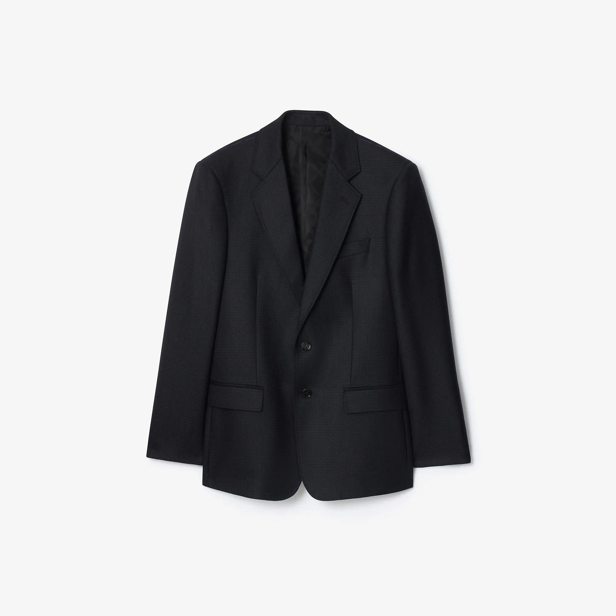 Check Wool Tailored Jacket - 1