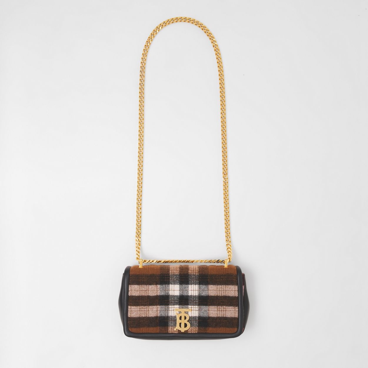 Small Quilted Check Cashmere Lola Bag - 4