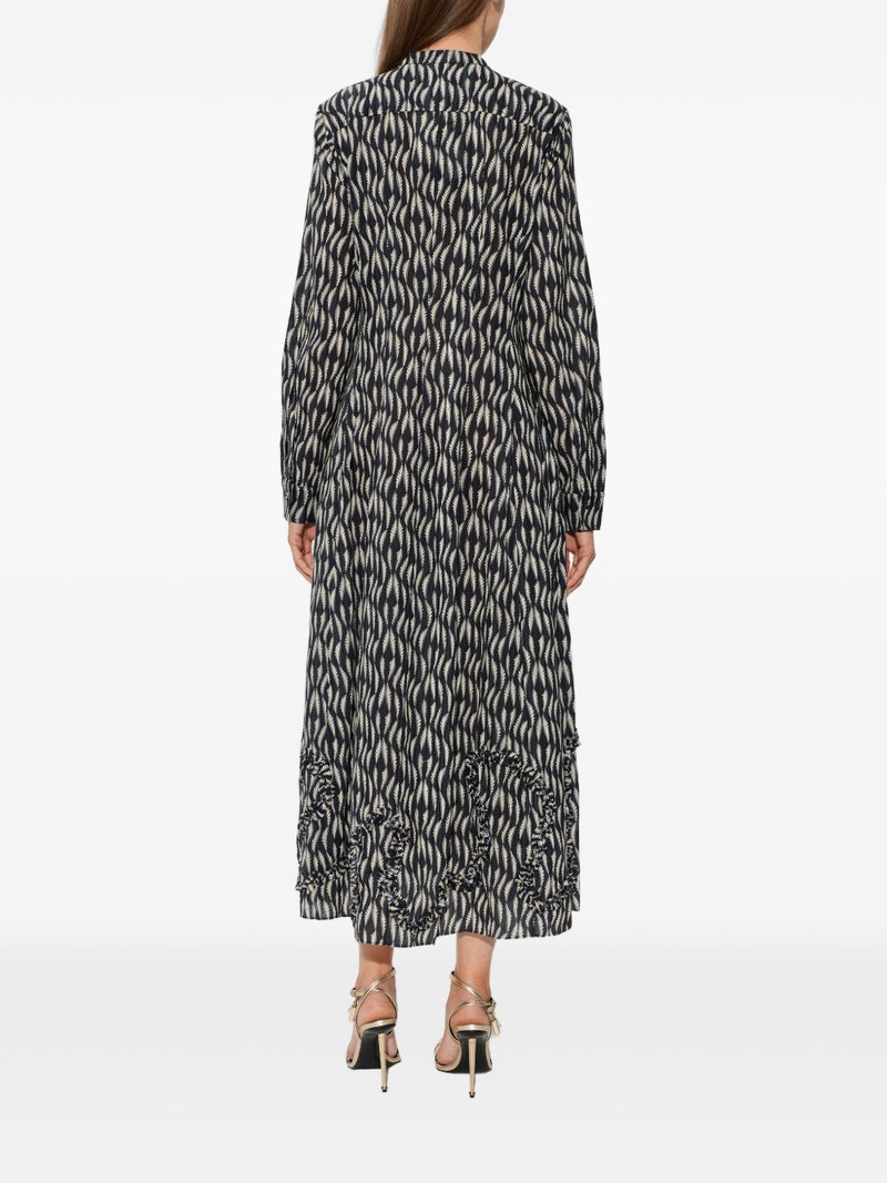Laurentine ruffled print midi dress 4