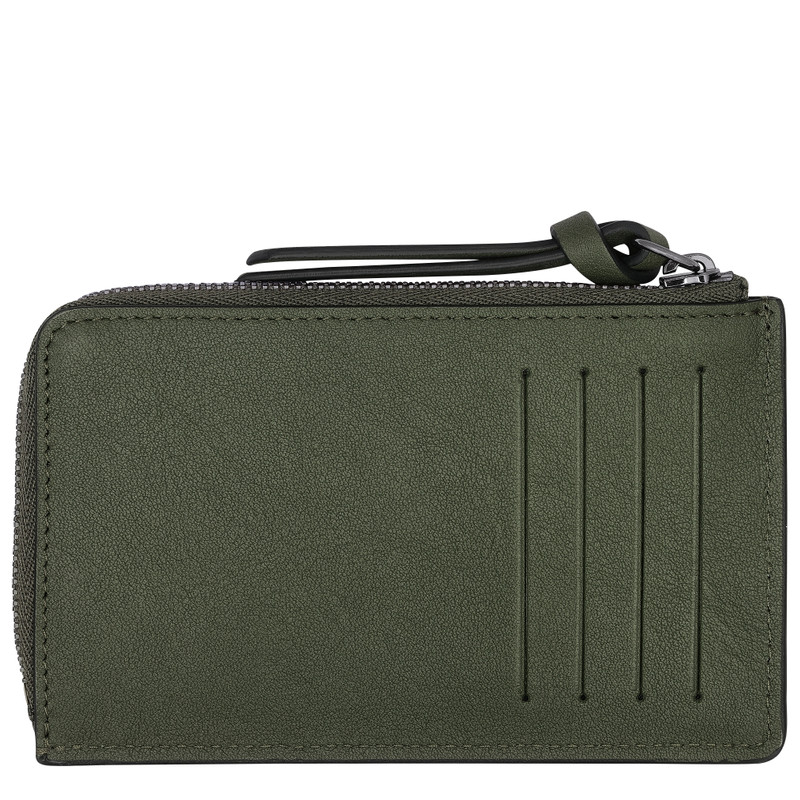 Longchamp Longchamp 3D Card holder Khaki - Leather outlook