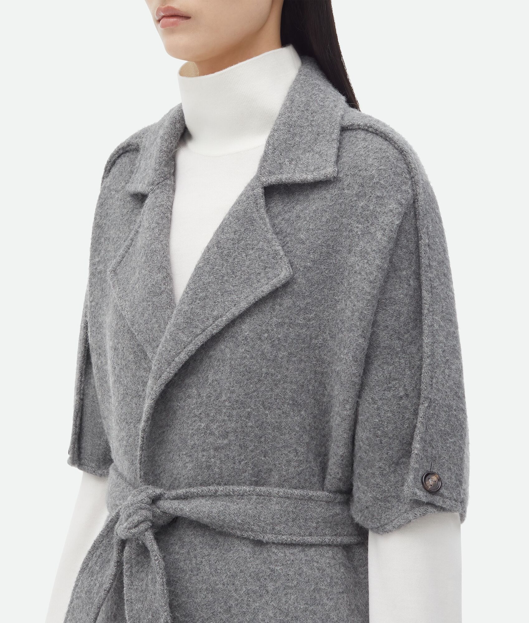 Wool And Cashmere Sleeveless Coat - 5