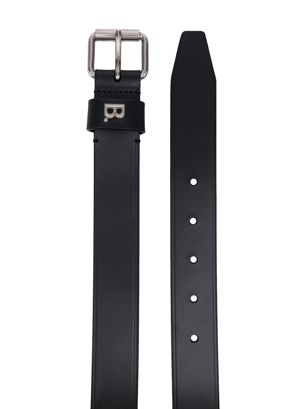 logo-plaque buckle-fastening belt - 2