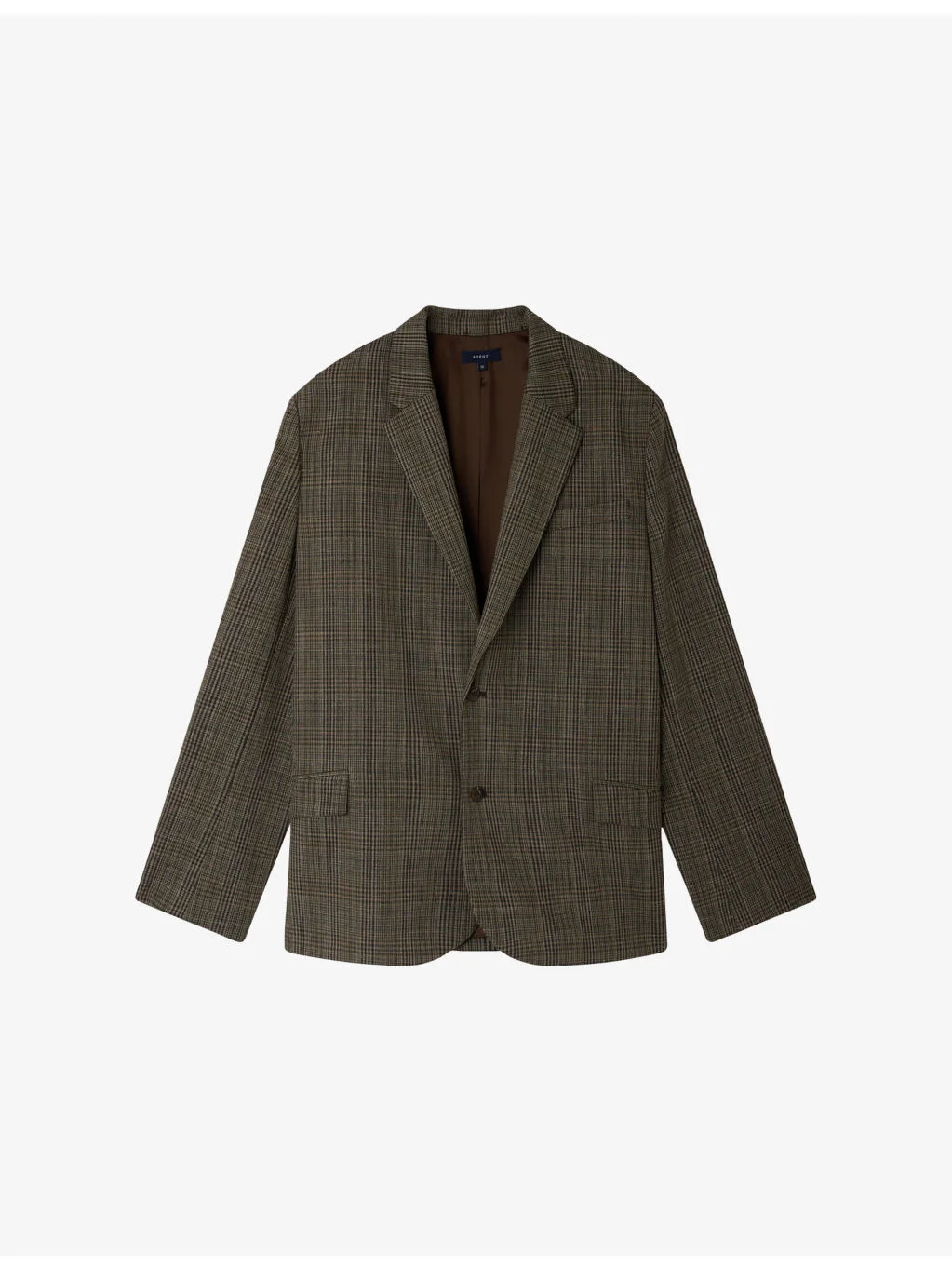 Hermosa Checked Wool-Blend Blazer - 1