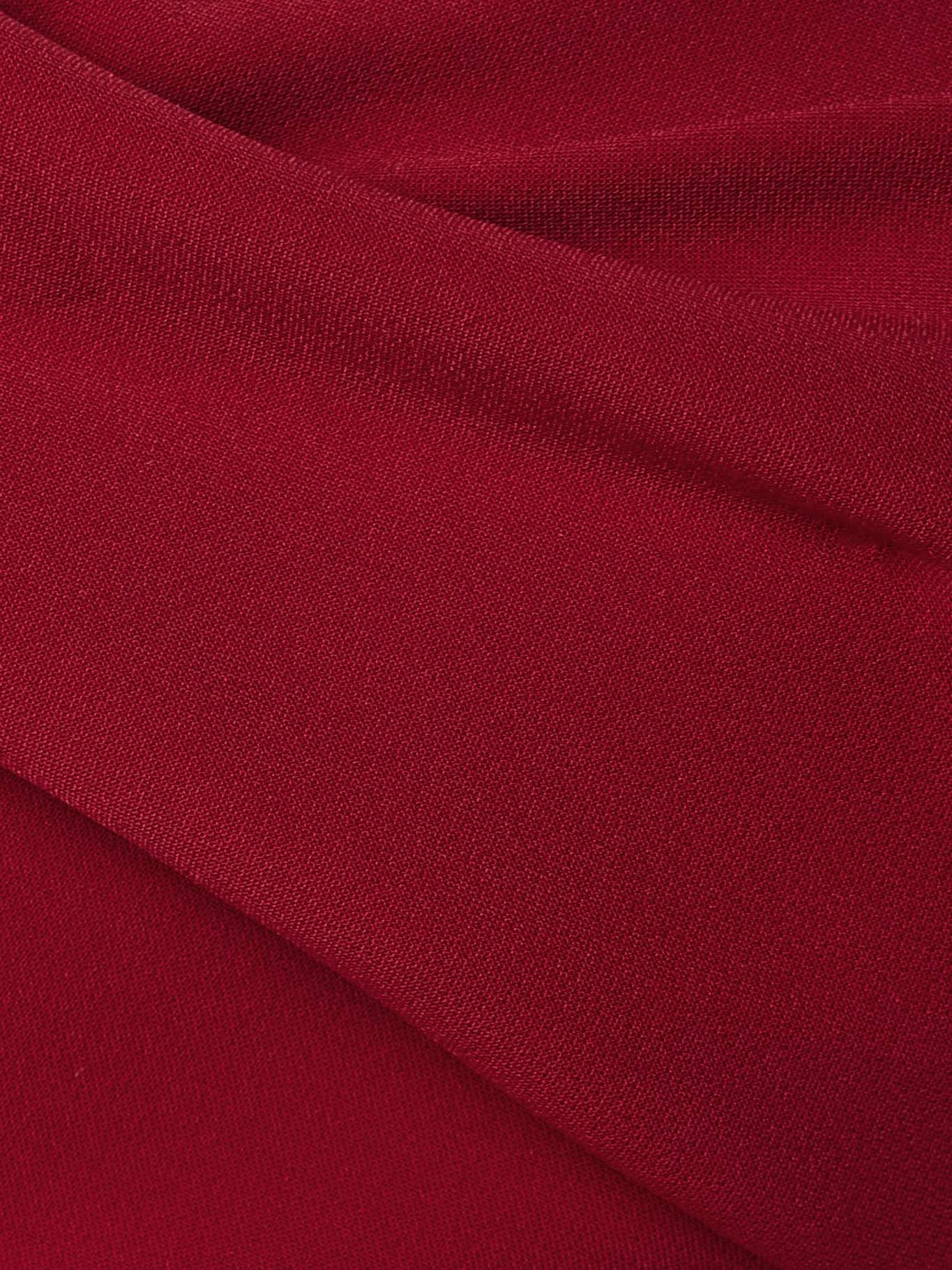 Off-the-shoulder draped crepe gown Red - 4