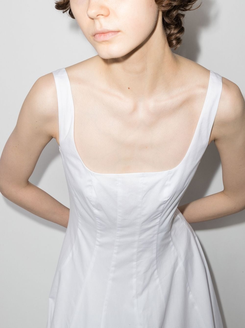 scoop-neck sleeveless dress - 4