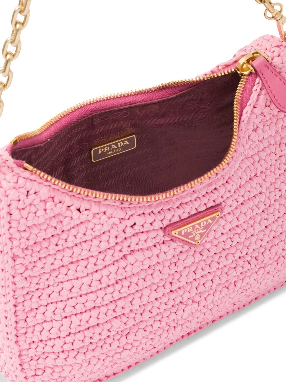 Re-Edition 2005 raffia shoulder bag - 5