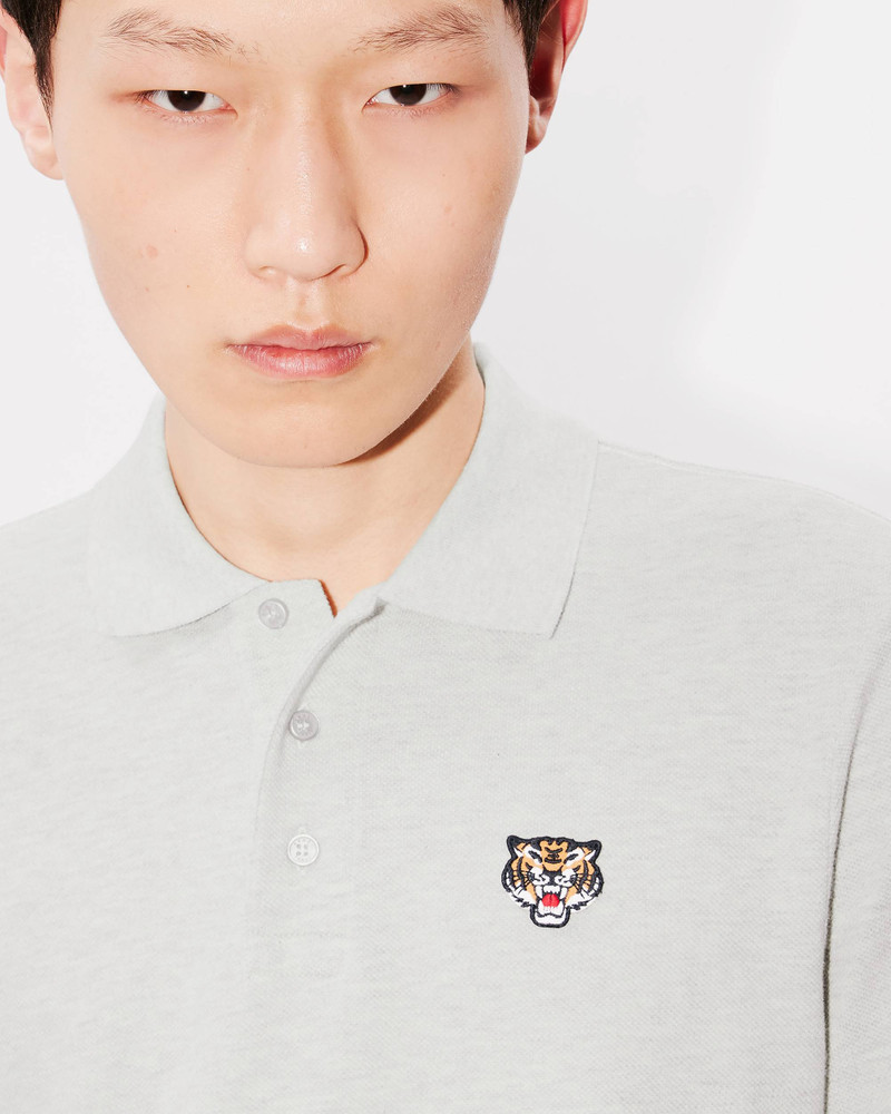 'KENZO Lucky Tiger' embroidered polo in organic cotton 6