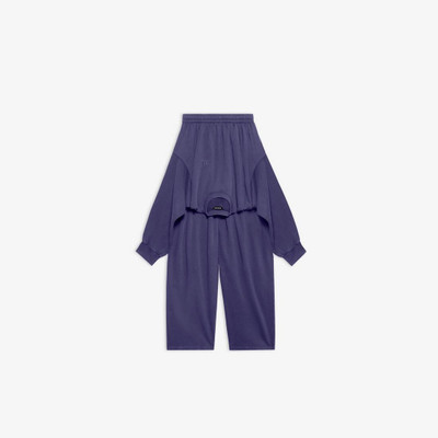 BALENCIAGA Knotted Sweatpants in Navy outlook