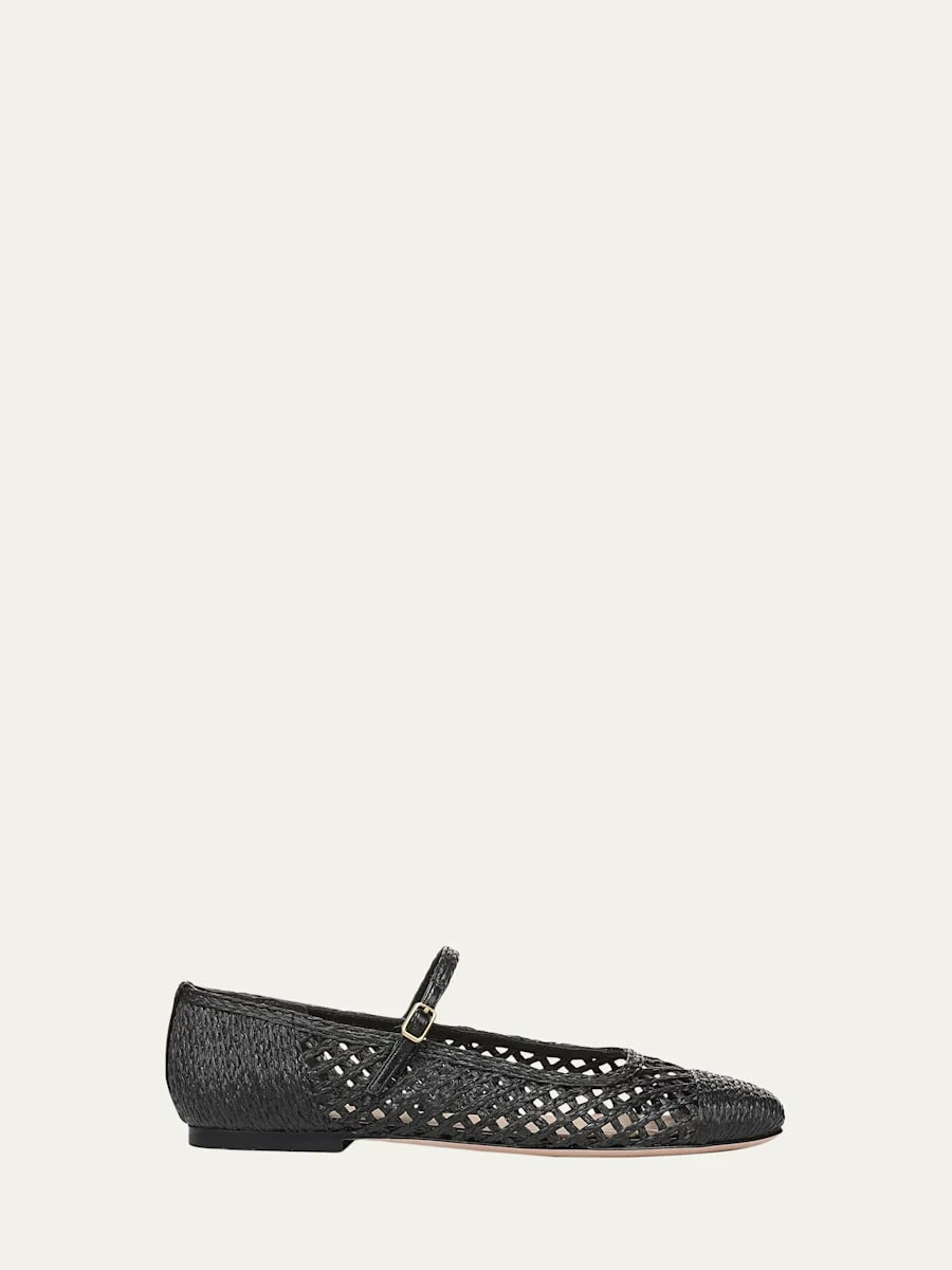 Ellie Raffia Ballerina Flats - 1