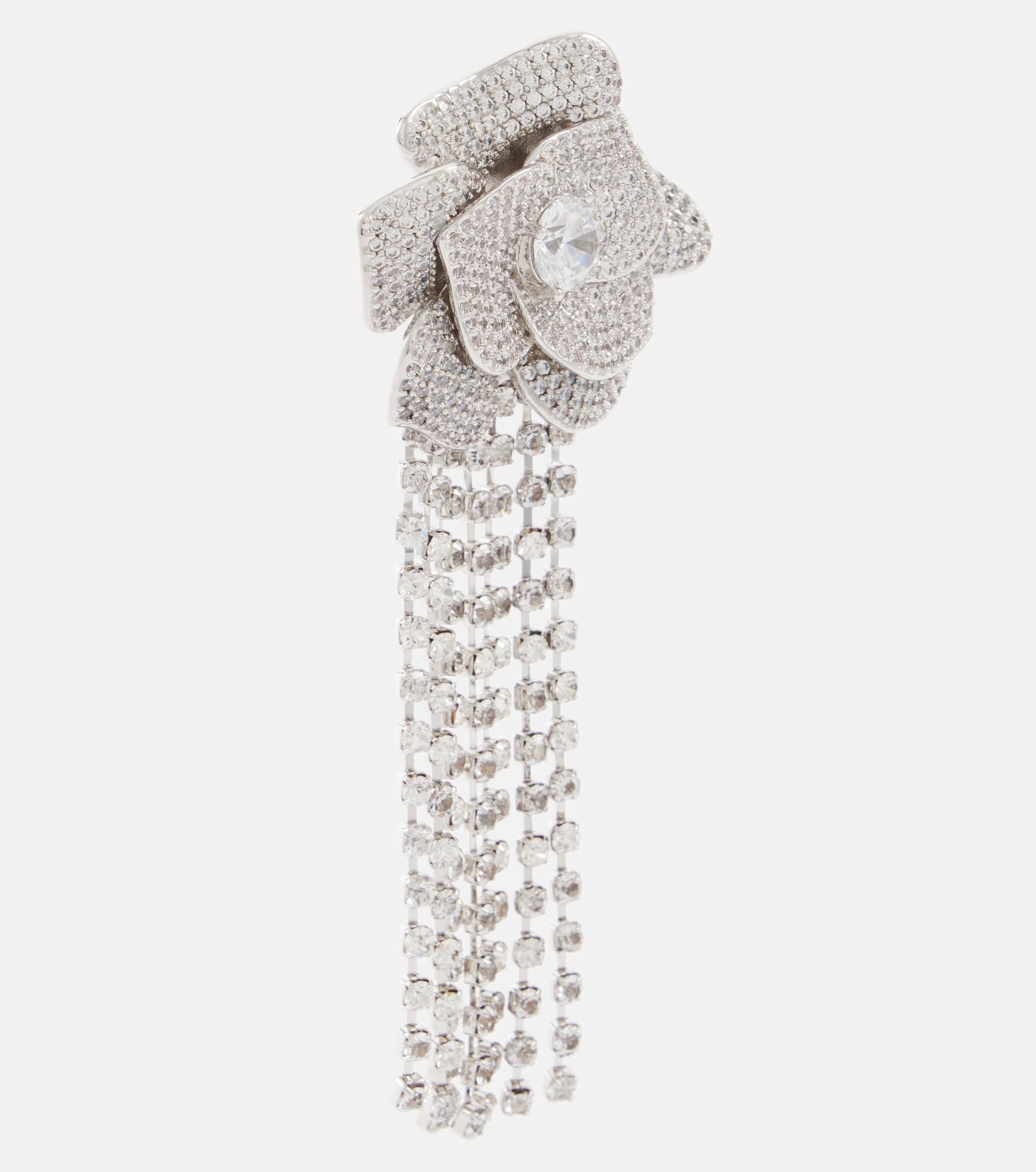 Crystal-embellished drop earrings - 2