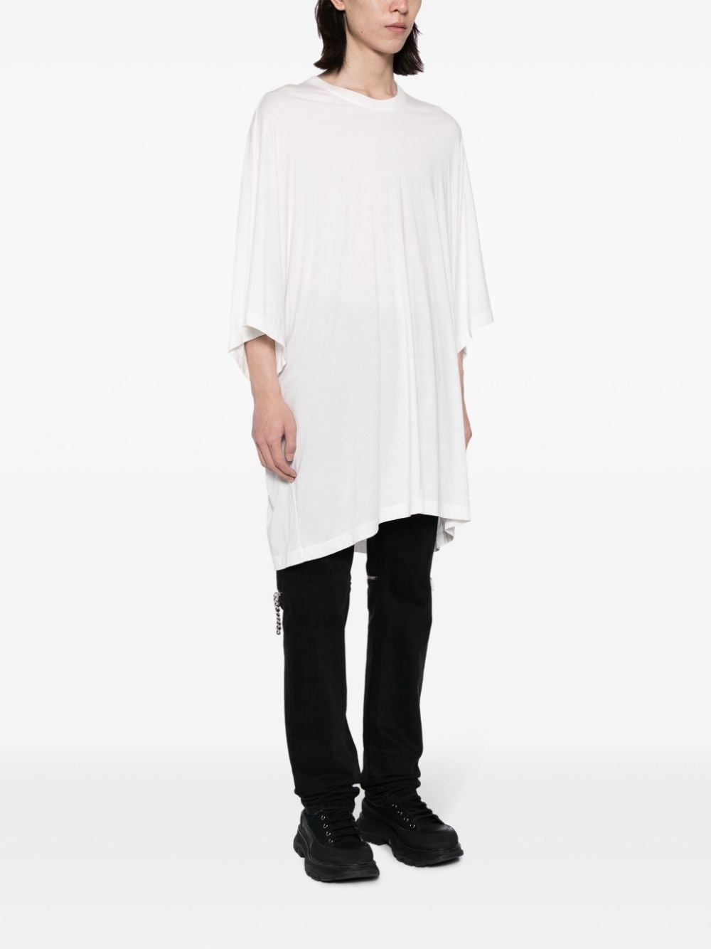 drop-shoulder cotton-blend T-shirt - 3