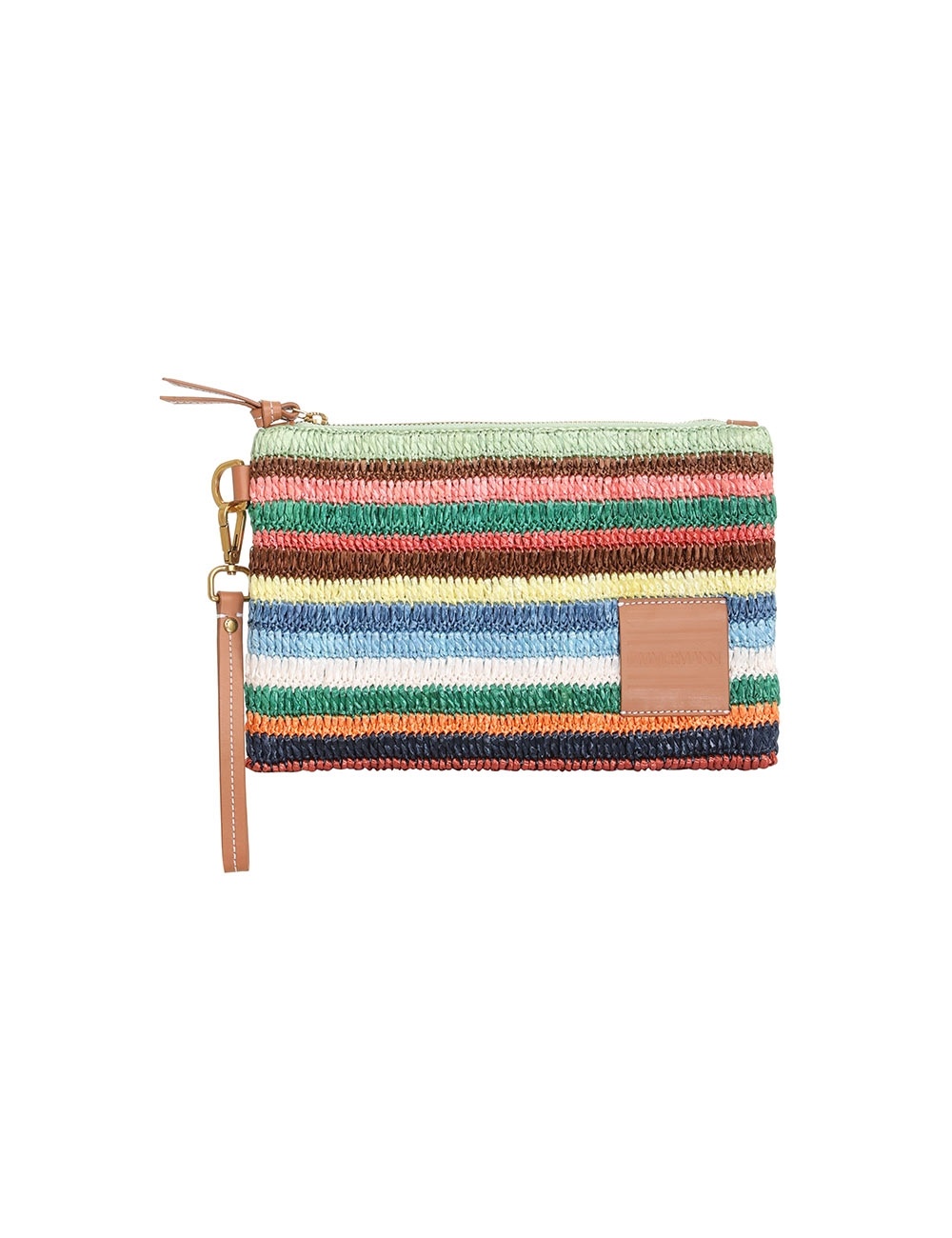 WOVEN STRIPE POUCH - 1