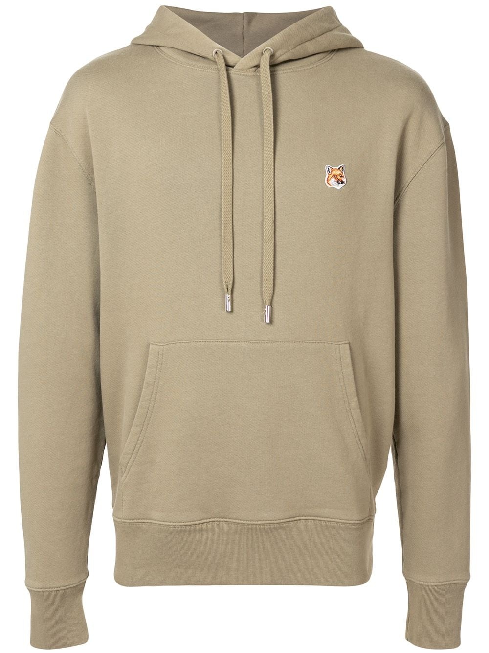 embroidered-logo cotton hoodie - 1