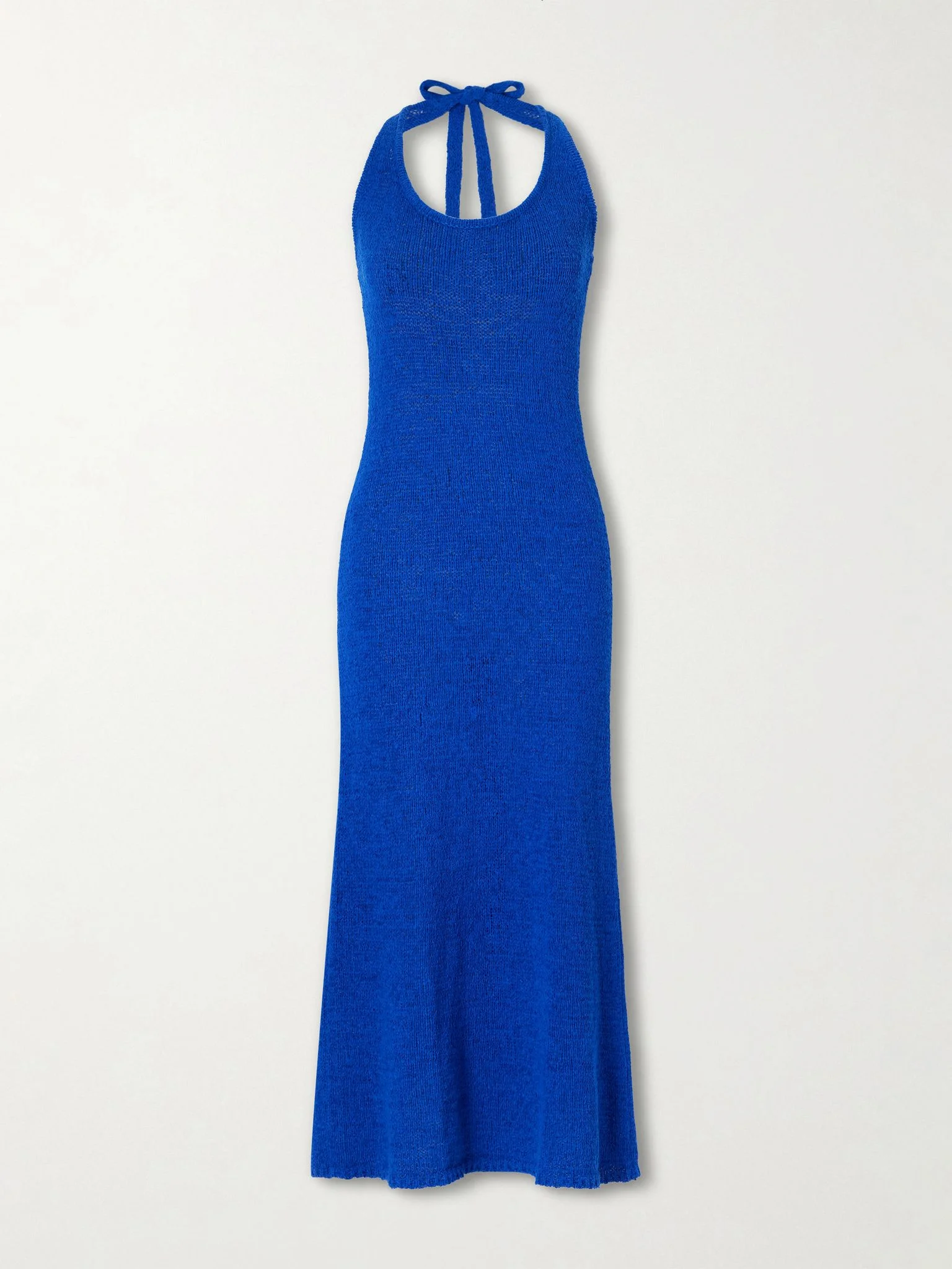 Bianca cotton-blend maxi dress Blue - 1