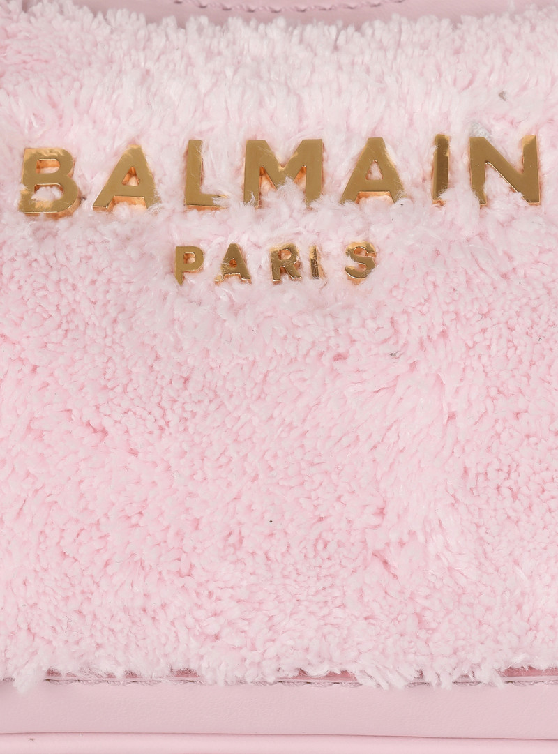 B-Army terry cloth bag with leather details 7