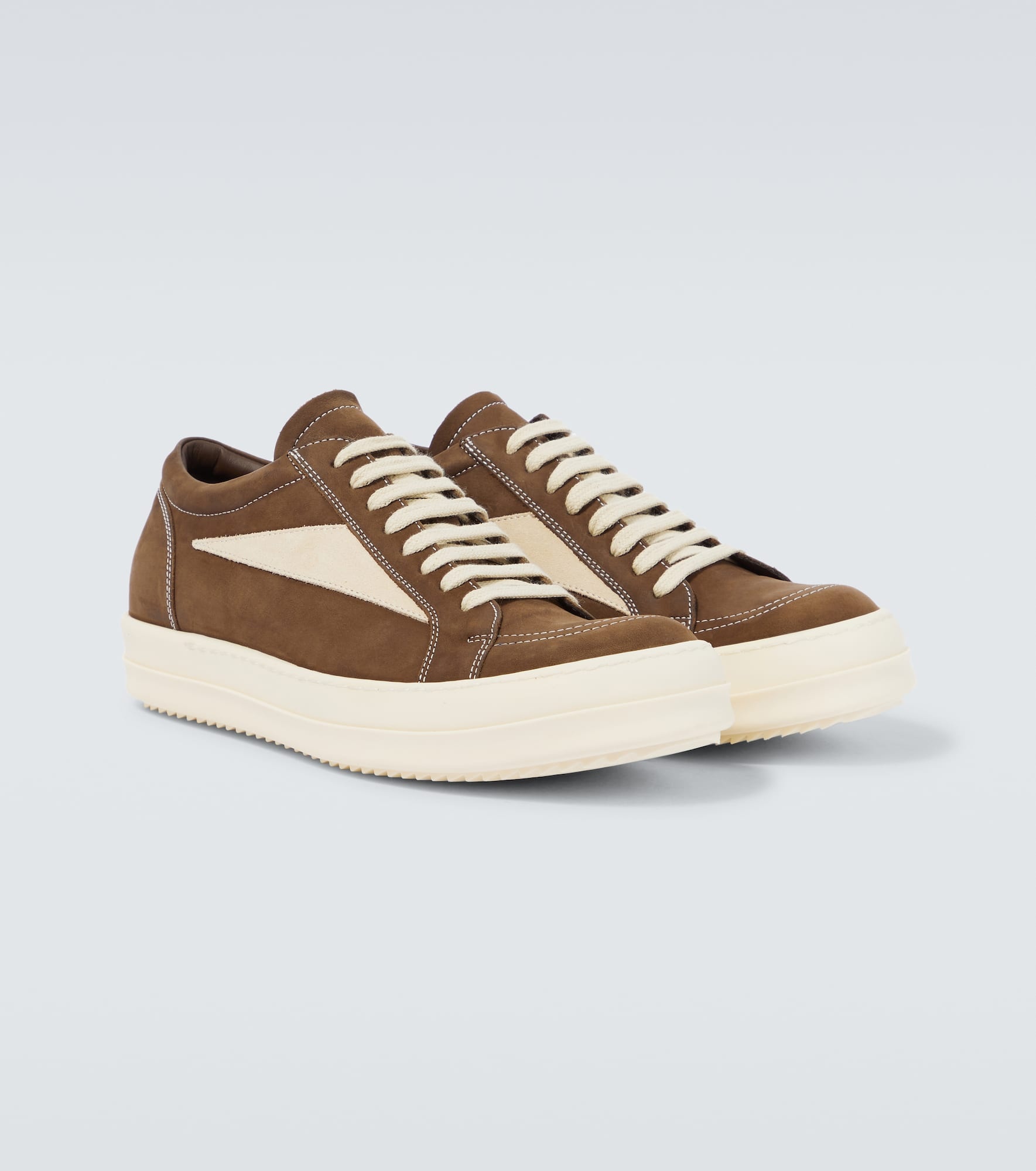 Suede low-top sneakers - 5