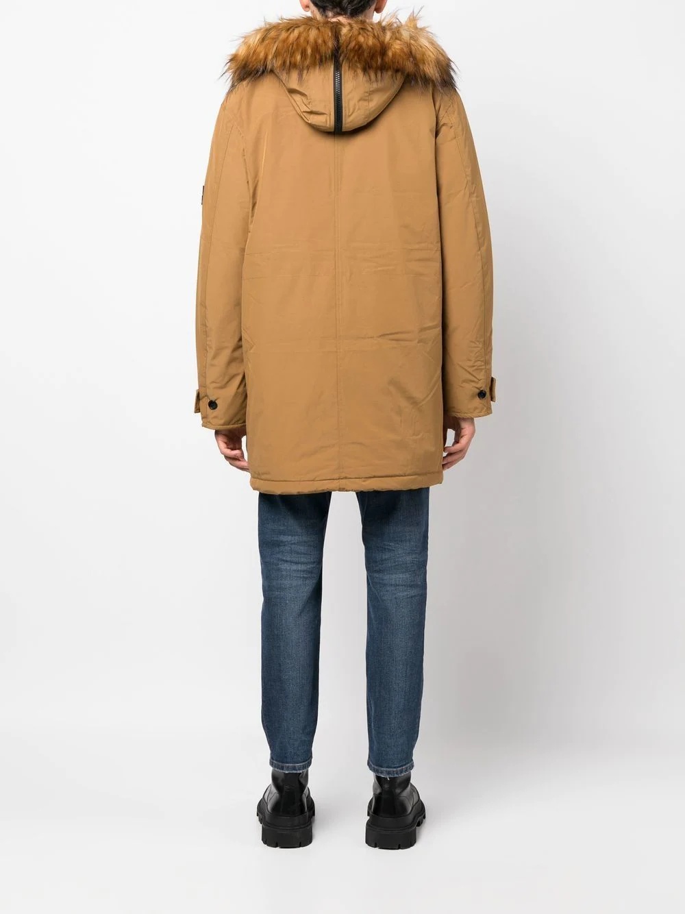 hooded parka coat - 4