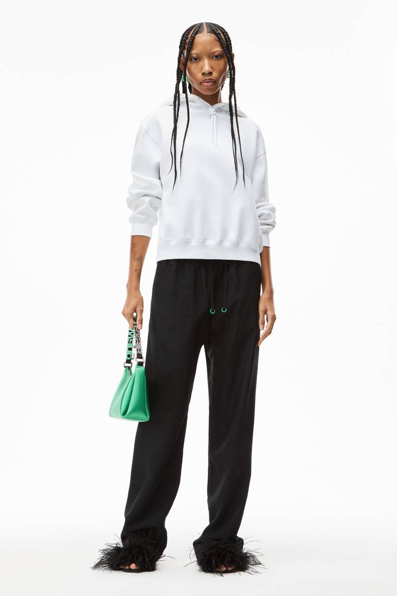 Alexander Wang HOODIE IN STRUCTURED TERRY outlook