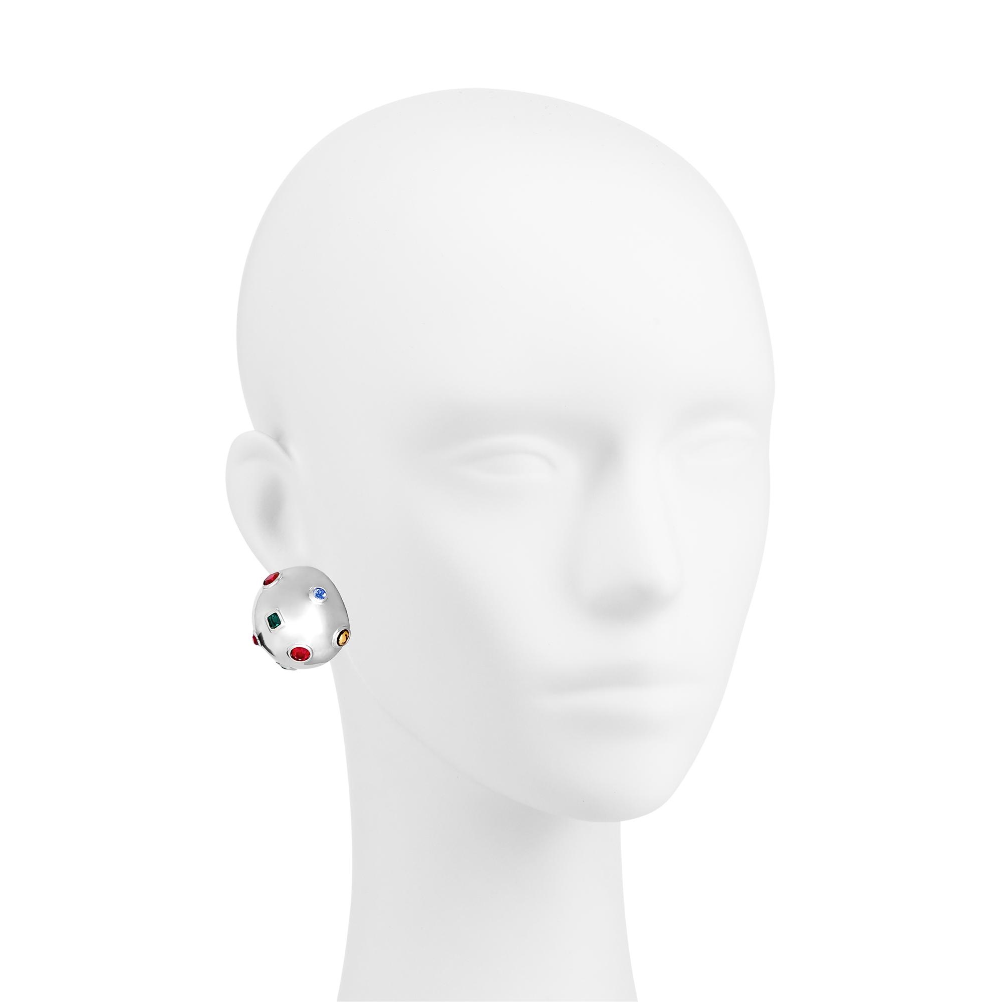 LV Planet Strass Earrings - 4