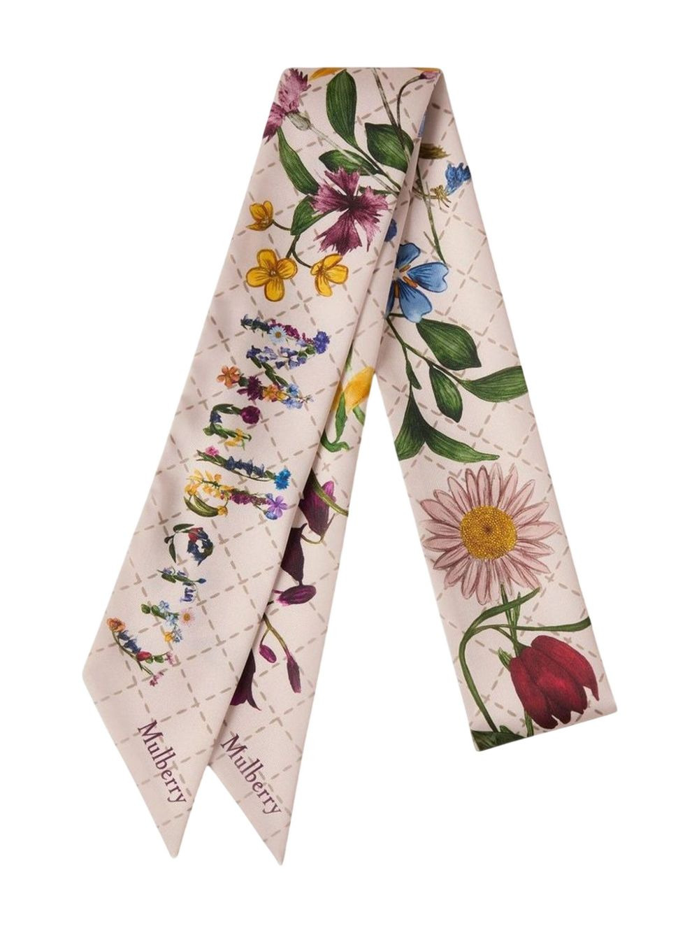 floral-print scarf - 1