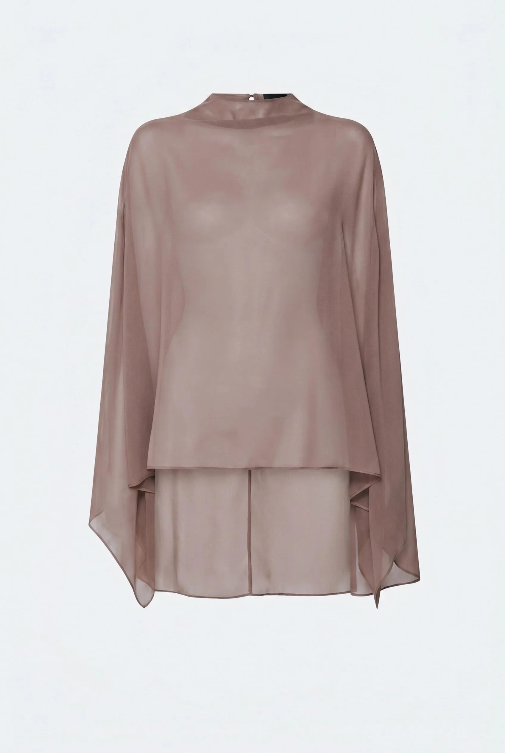 Lightweight Georgette Oversized Cape Tee - 1
