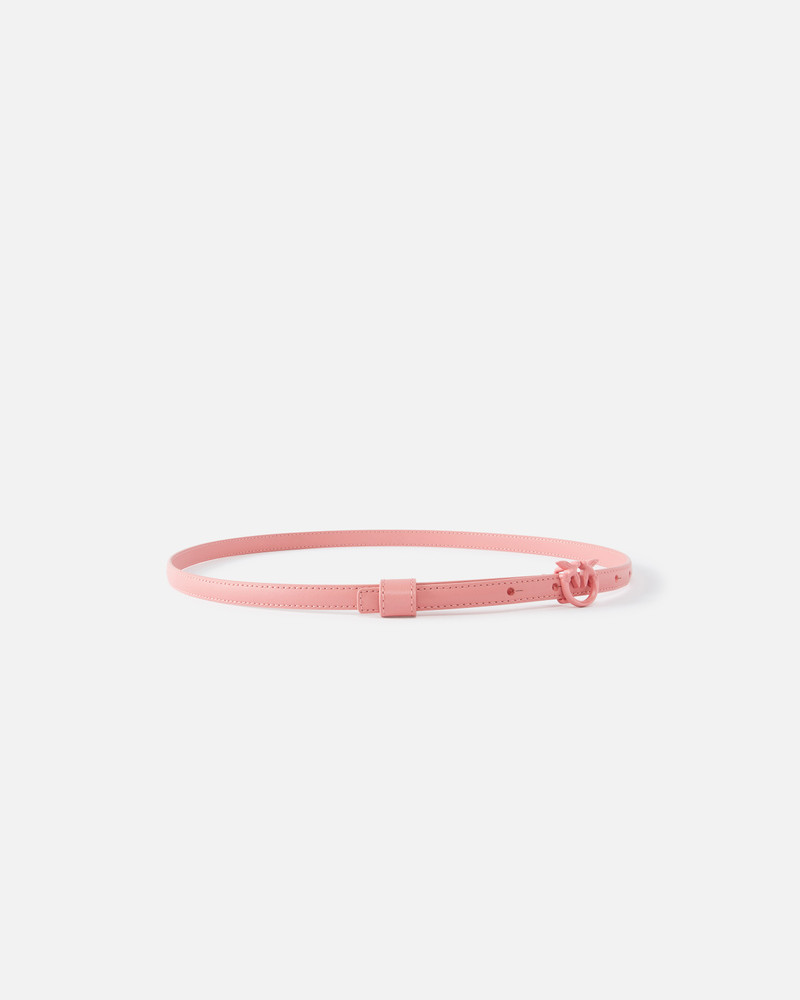 PINKO SUPER-THIN COLOUR-BLOCK LOVE BIRDS BELT 1CM outlook