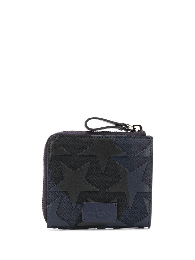 Valentino camouflage star patch wallet outlook