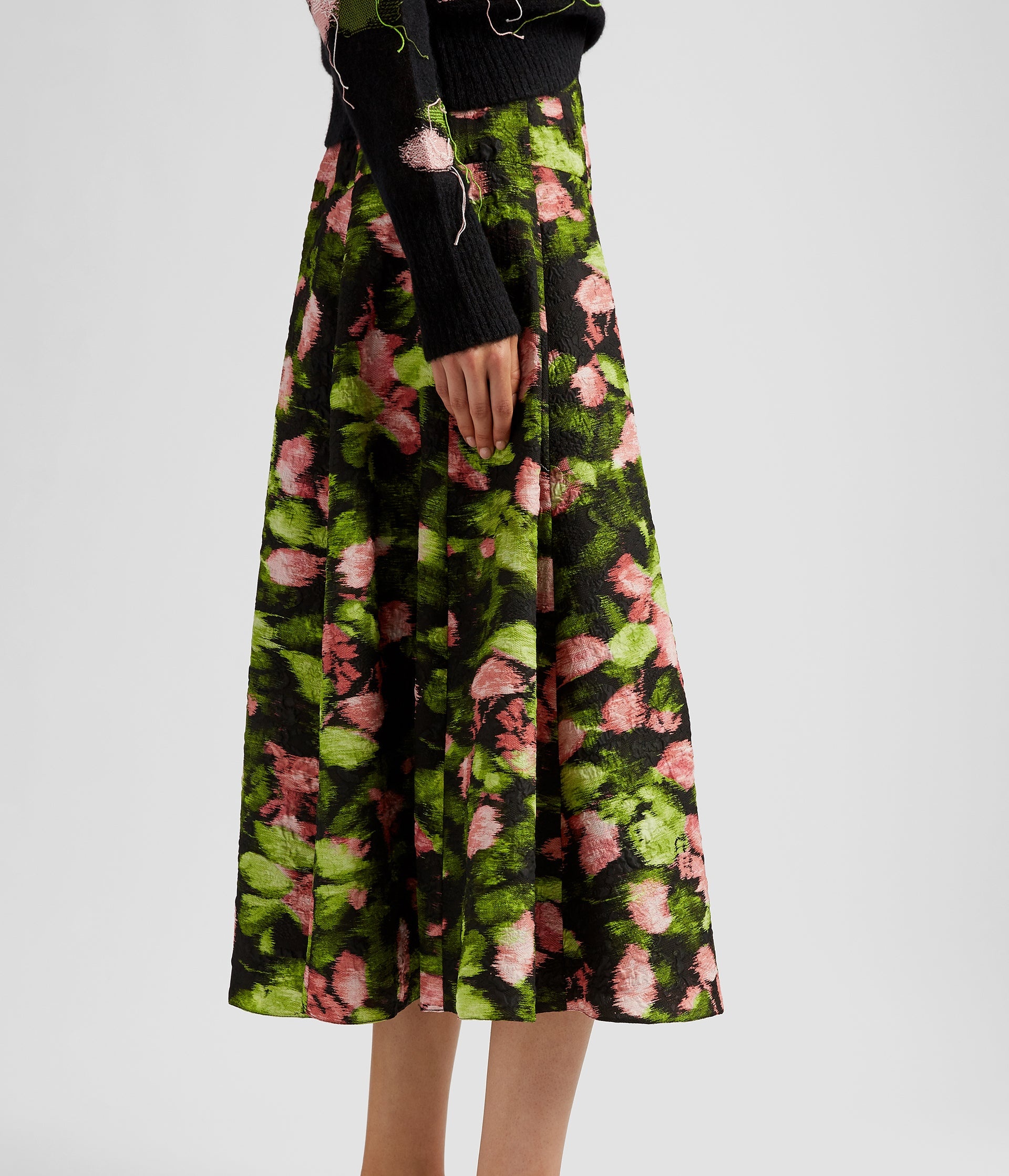 GATHERED VOLUMINOUS SKIRT - 5