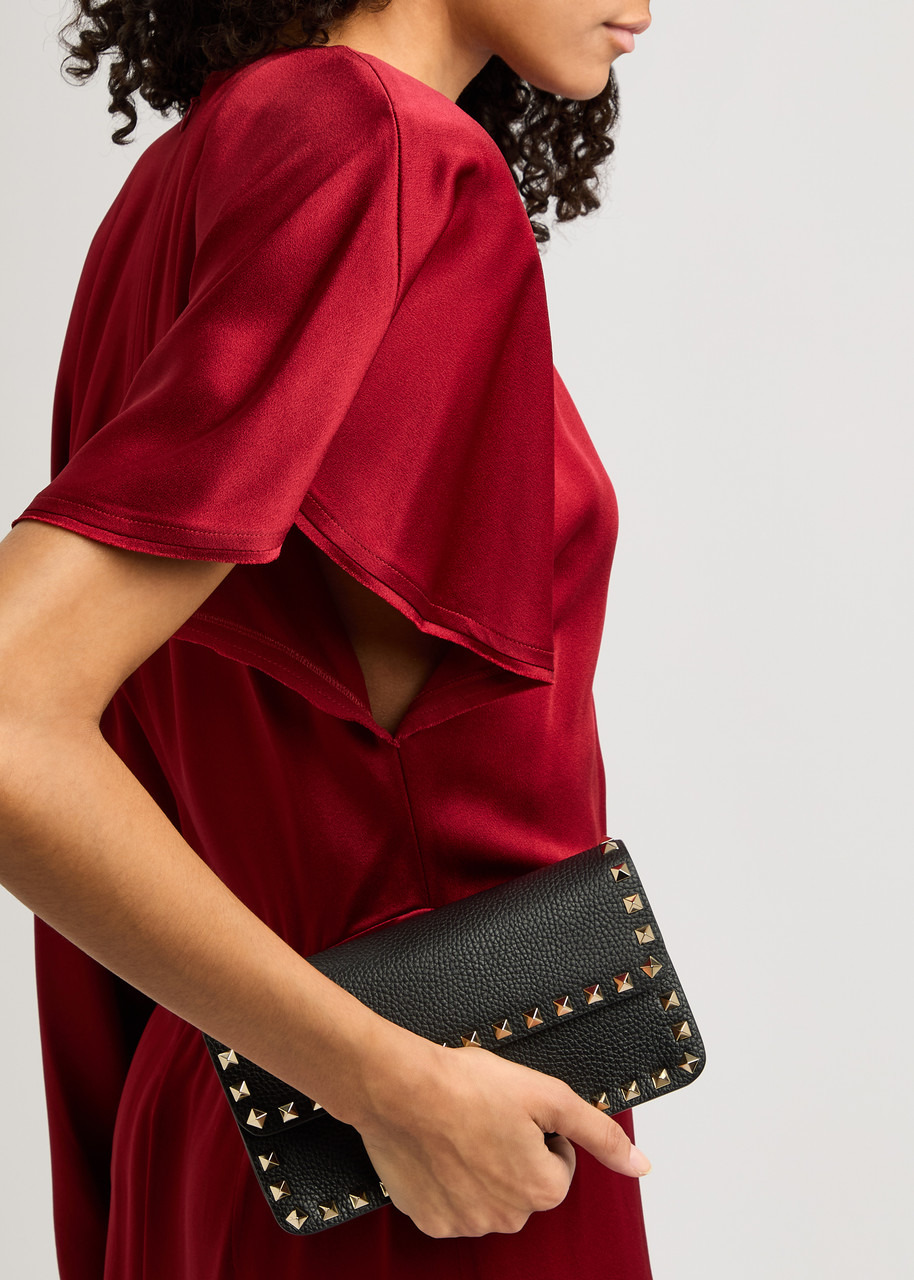 Valentino Garavani Rockstud Leather Wallet-on-chain - 5